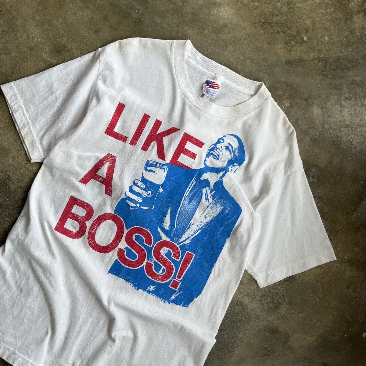Vintage T-Shirt Vintage Graphic Obama Like A Boss! Size US M / EU 48-50 / 2 - 2 Thumbnail