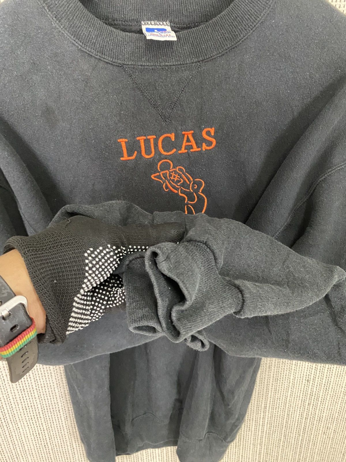 Russell Athletic Vintage 90s lucas basketball sweatshirt crewneck pullover Size US L / EU 52-54 / 3 - 9 Thumbnail