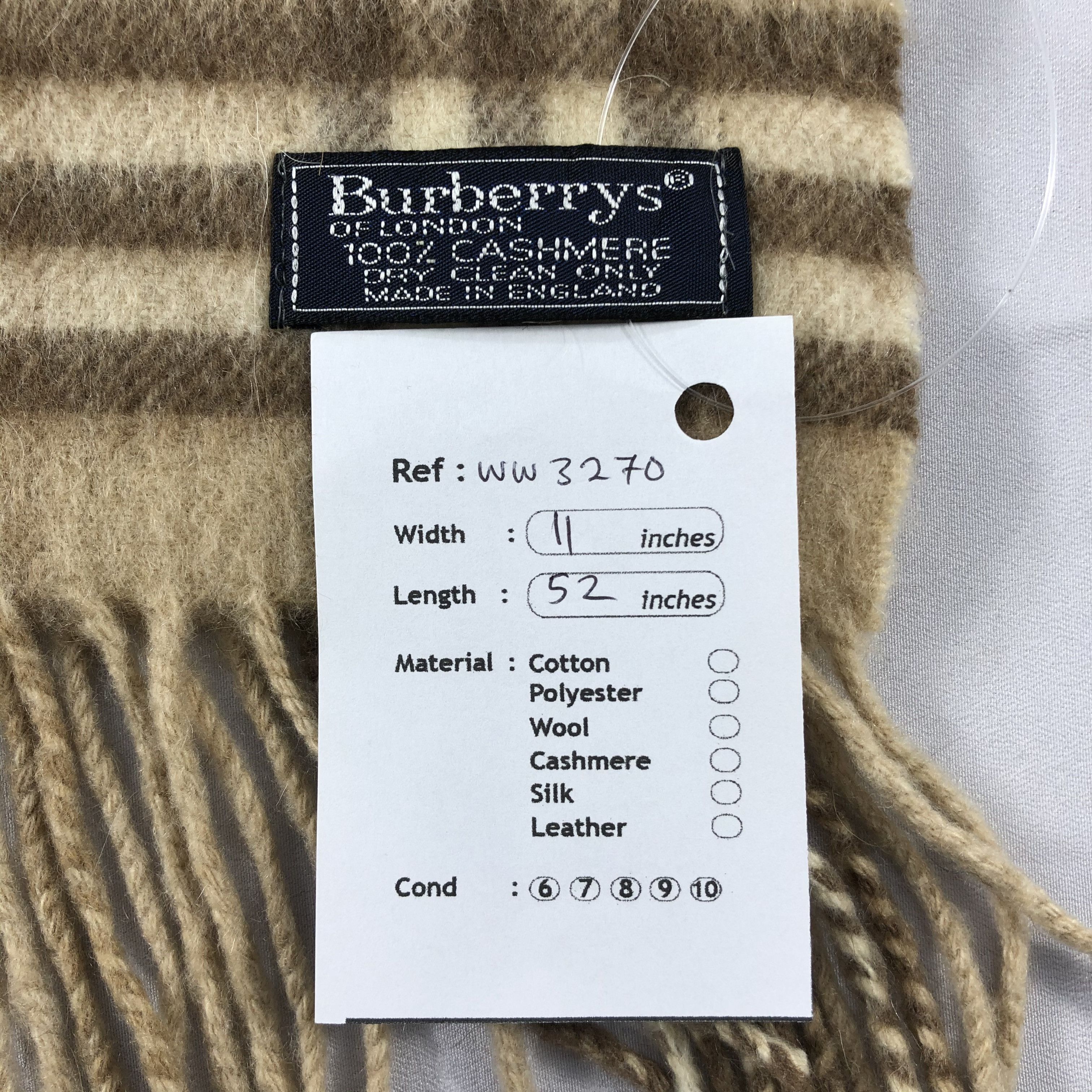 Burberry Vintage Burberry Scarf - WW3270 Size ONE SIZE - 8 Thumbnail
