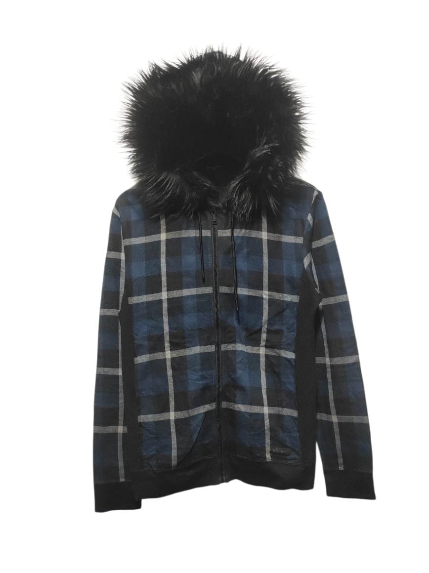 Black Label Black Label plaid tartan zip fur hoodie ifsix LGB style Size US M / EU 48-50 / 2 - 1 Thumbnail