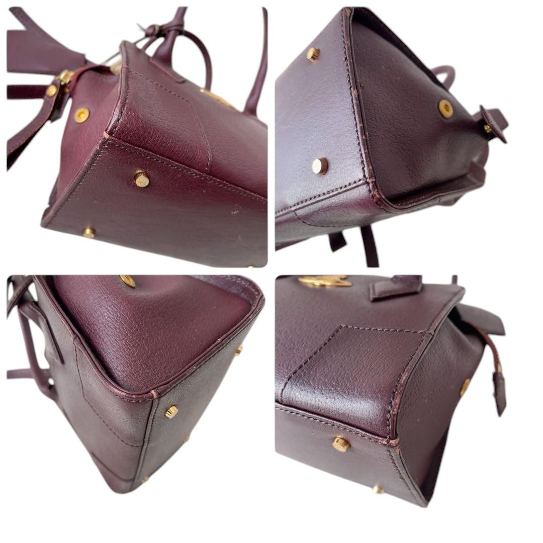 Vivienne Westwood Vivienne Westwood - Mini Bordeaux Gold Orb Shoulder Bag Size ONE SIZE - 7 Thumbnail