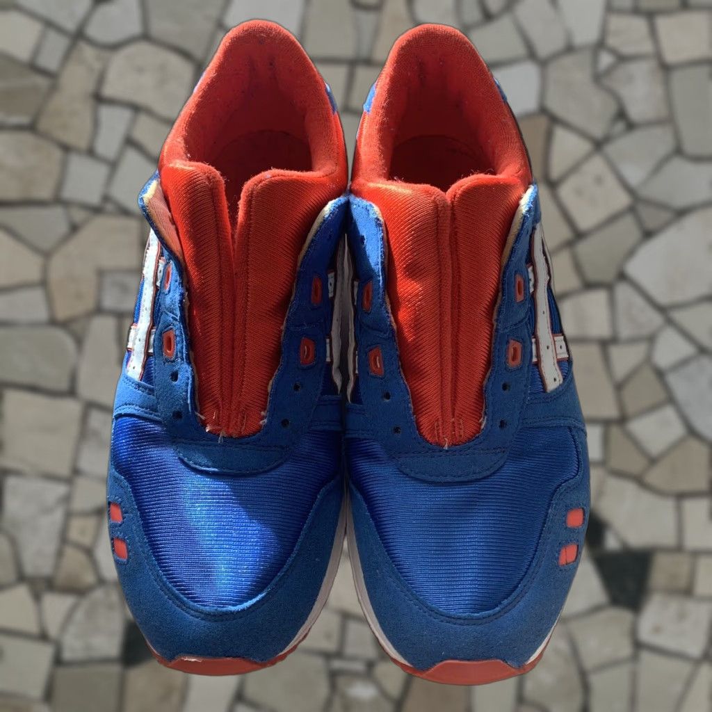 Asics Gel-Lyte Iii Running Shoes Low Top Men's Size 6 Blue Athletic Trainers