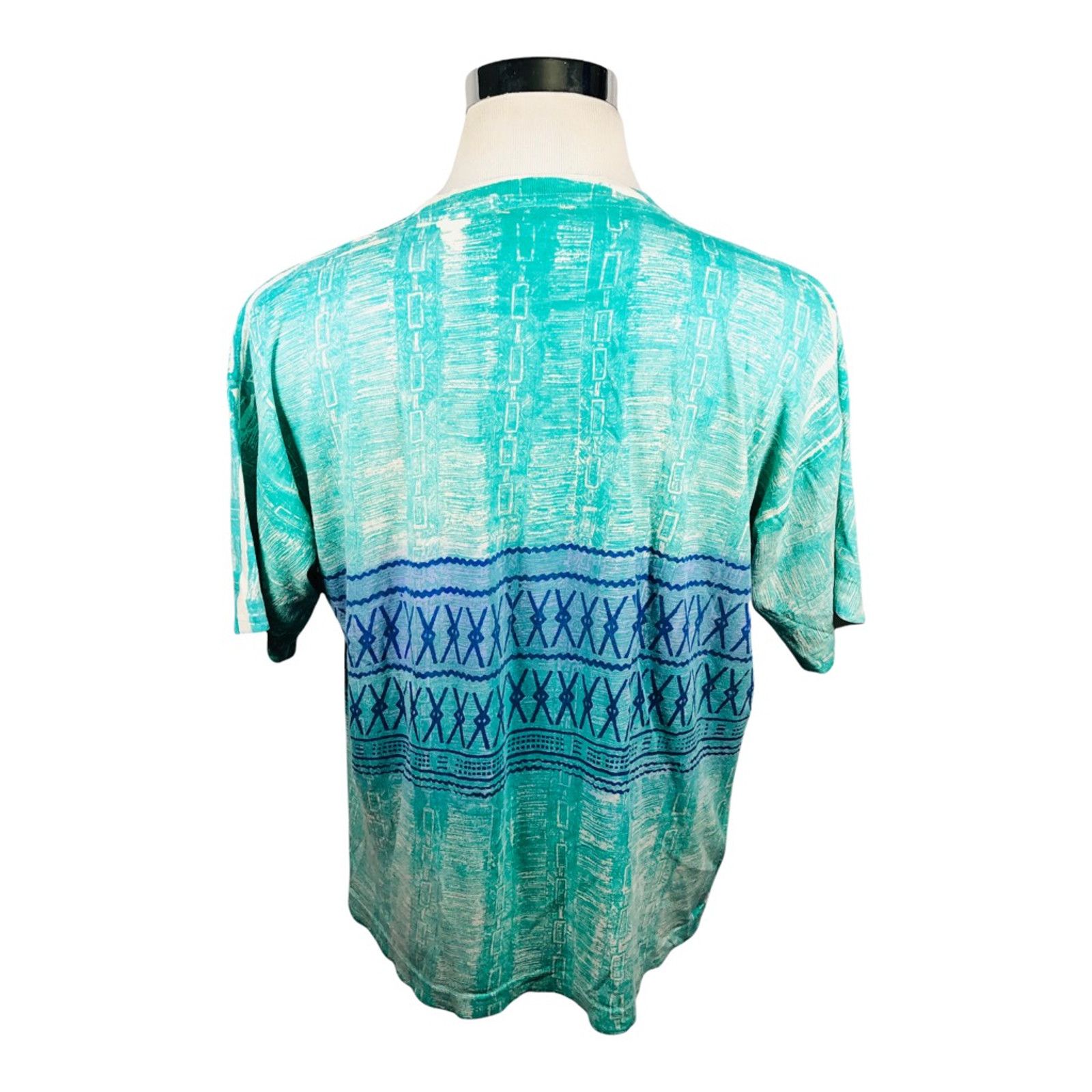 The Unbranded Brand Ocean Blue Surfer Ritz T-Shirt Vintage Blue All Over Print L Size US L / EU 52-54 / 3 - 2 Thumbnail