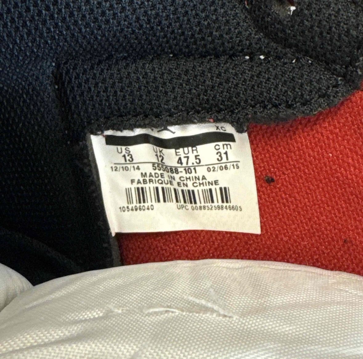 Nike Jordan 1 High Chicago (2015) Size US 13 / EU 46 - 6 Thumbnail