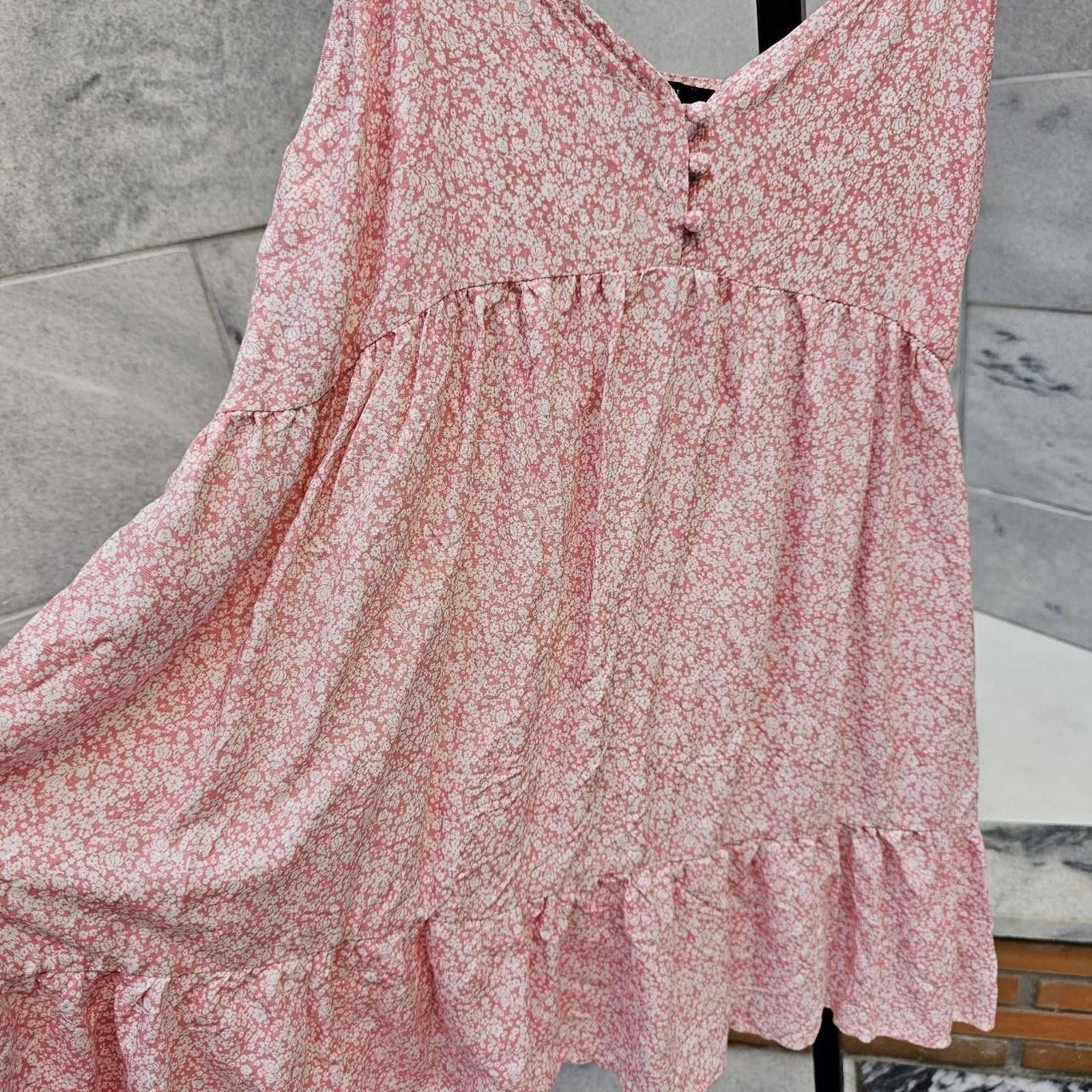 Forever 21 Forever 21 Women's White and Pink Floral Dress Size L / US 10 / IT 46 - 7 Thumbnail