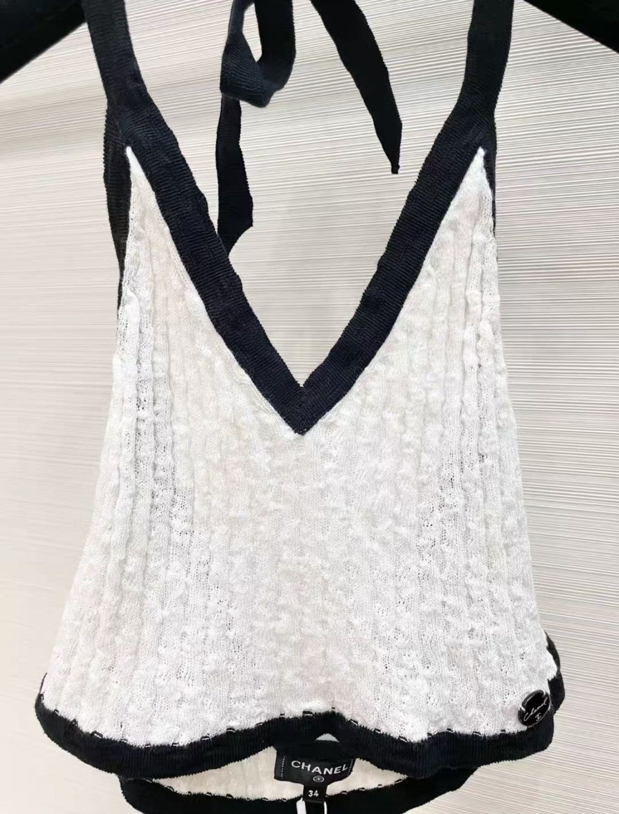 Chanel Chanel Halter Backless Camisole Top J33 Size XXS / US 00 / IT 34 - 3 Thumbnail