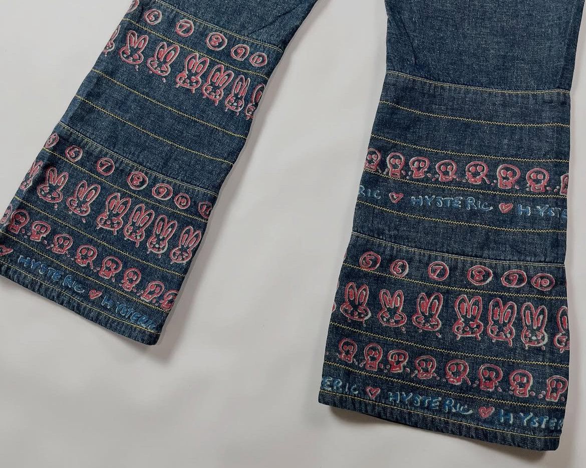 Hysteric Glamour 2000s Hysteric Glamour Kinky Printed Leg Jeans y2k Lgb Size US 29 - 3 Thumbnail