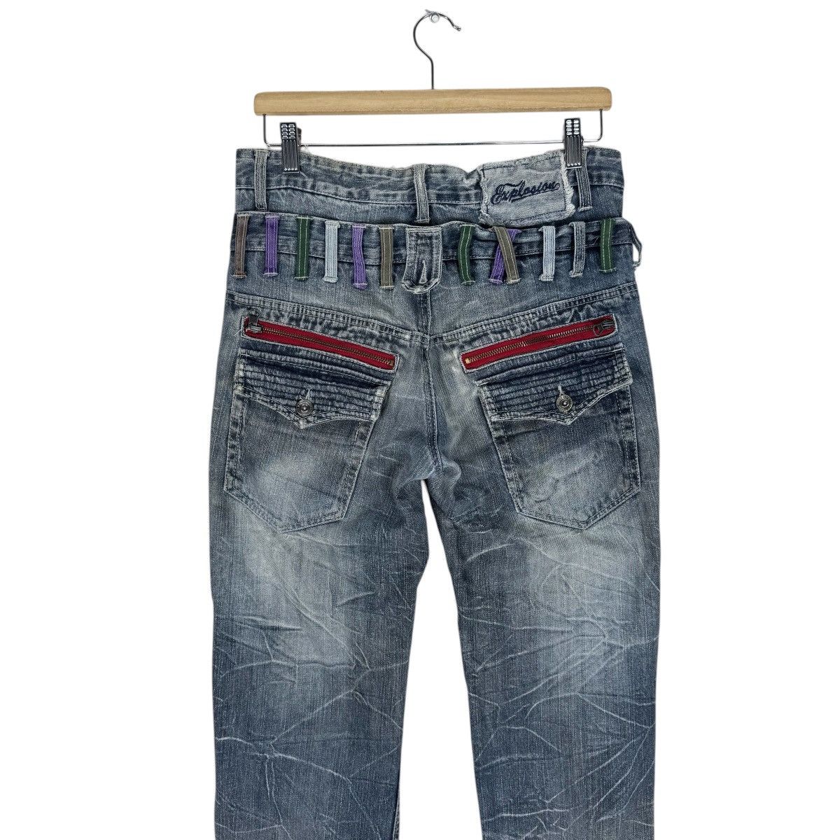 Japanese Brand ☀️EXPLOSION DOUBLE WAIST DENIM JEANS PANT Size US 30 / EU 46 - 9 Thumbnail