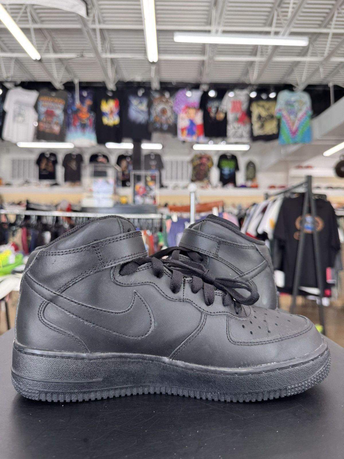 Nike Nike Air Force 1 Mid Black Sz.6.5Y (2014) Size US 6.5 / EU 39-40 - 3 Thumbnail
