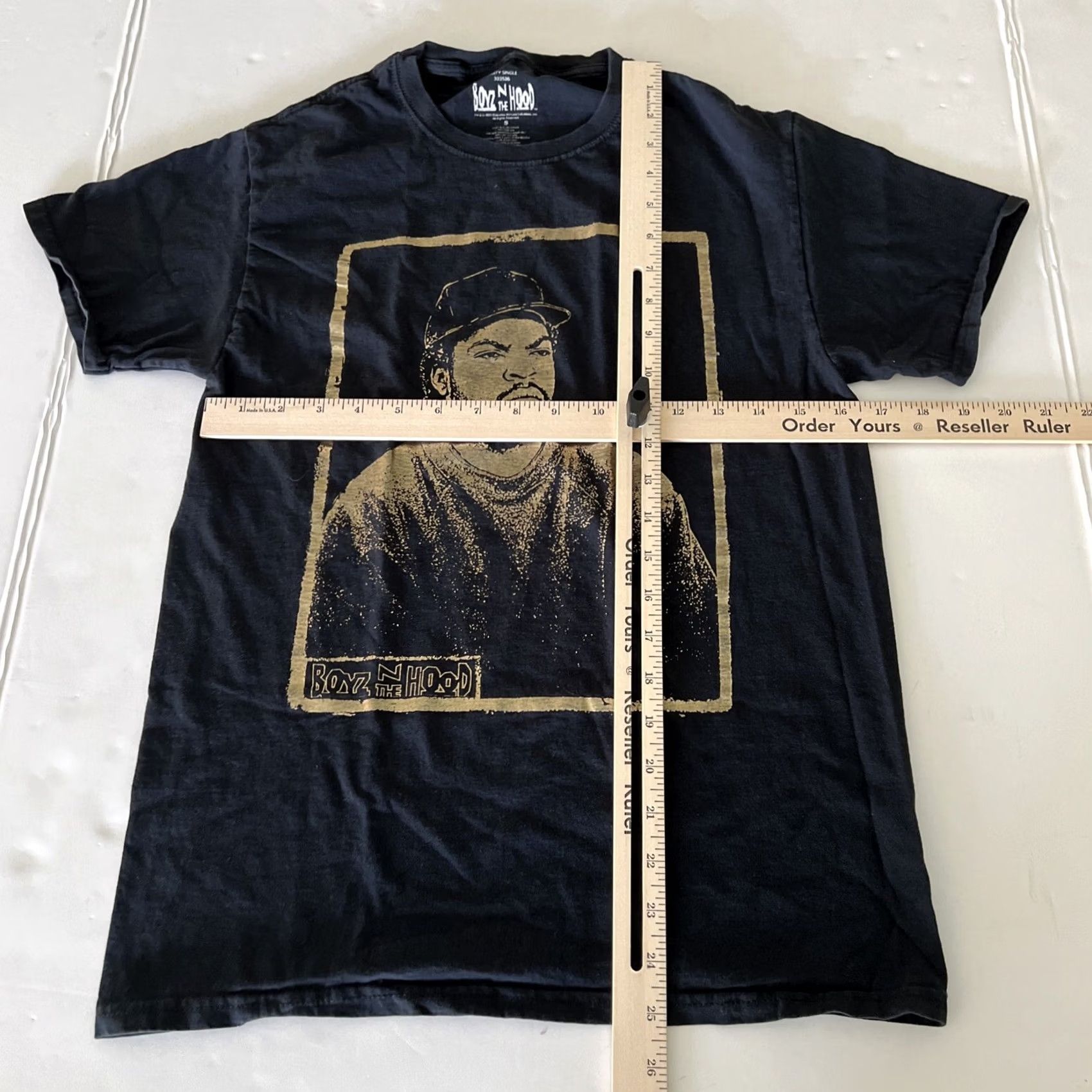 Vintage Boyz In The Hood Movie Rap Tee T Shirt Men’s Small Black Gold Short Sleeve Size US S / EU 44-46 / 1 - 5 Thumbnail