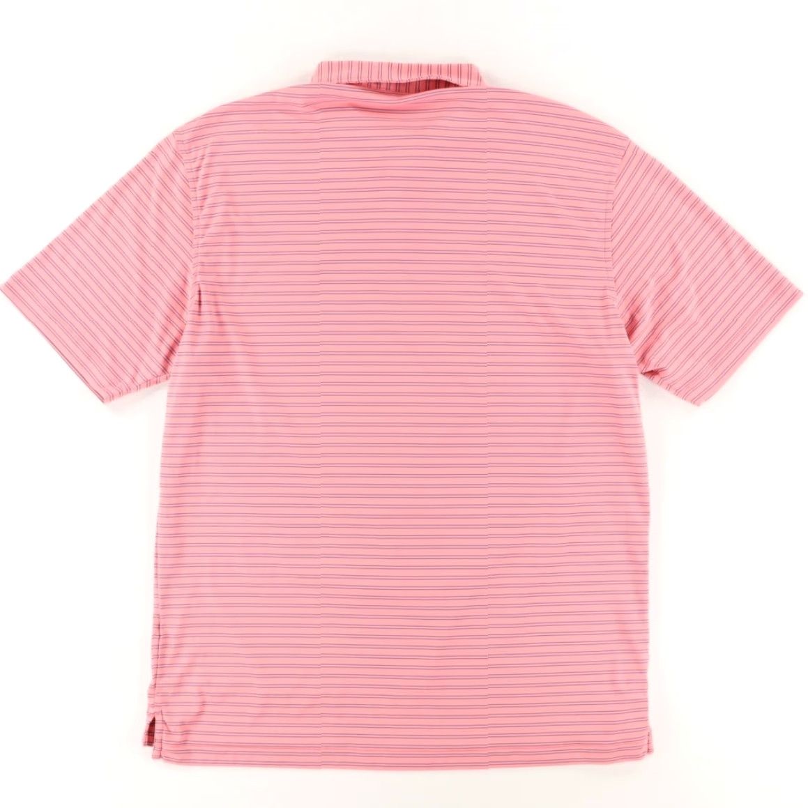 Peter Millar Peter Millar Featherlight Owl Creek CC Striped Polo Shirt Pink Men's L Shirt Size US L / EU 52-54 / 3 - 4 Thumbnail