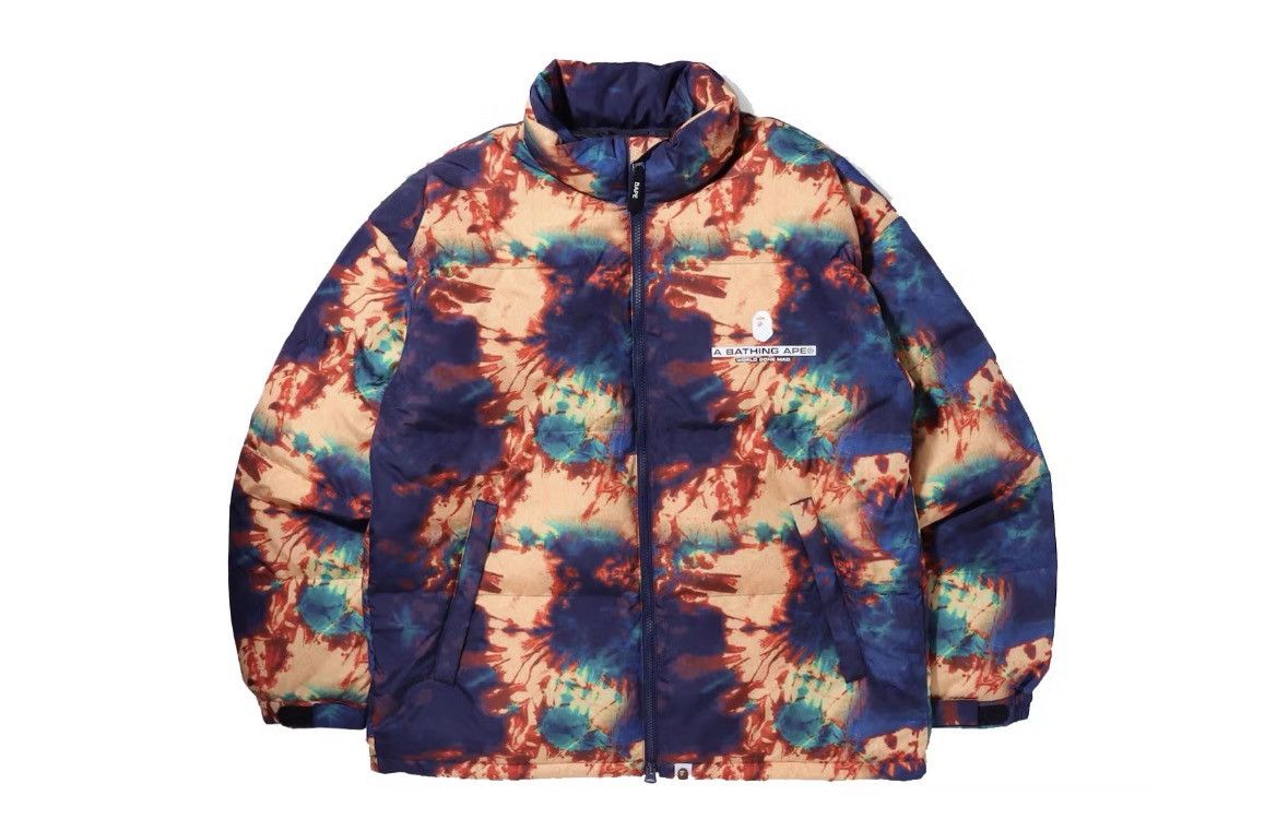 Bape BAPE Tie Dye Loose Fit Down Jacket Size US L / EU 52-54 / 3 - 1 Thumbnail