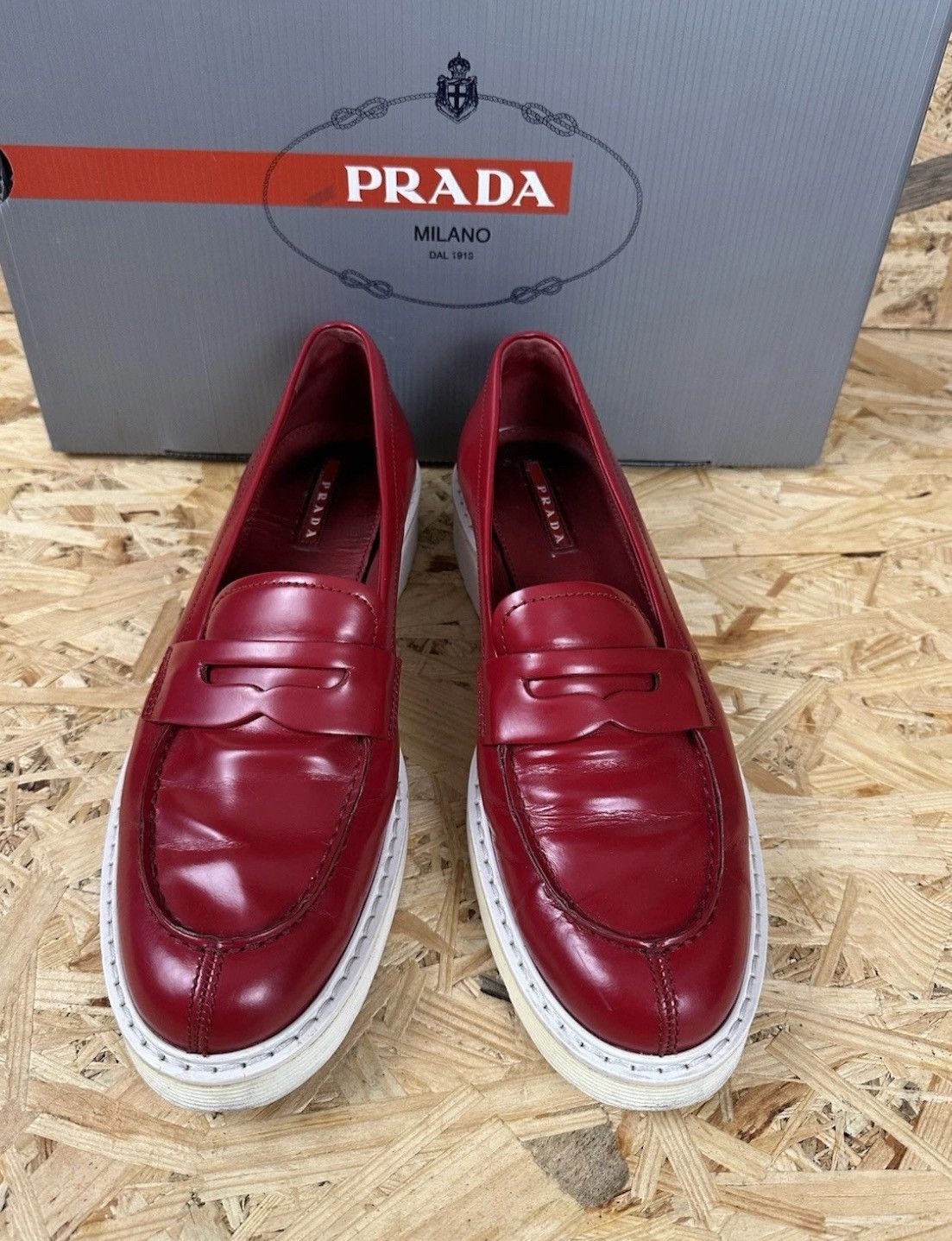 Prada Prada shoes size 41 IT red Size US 11 / IT 41 - 3 Thumbnail