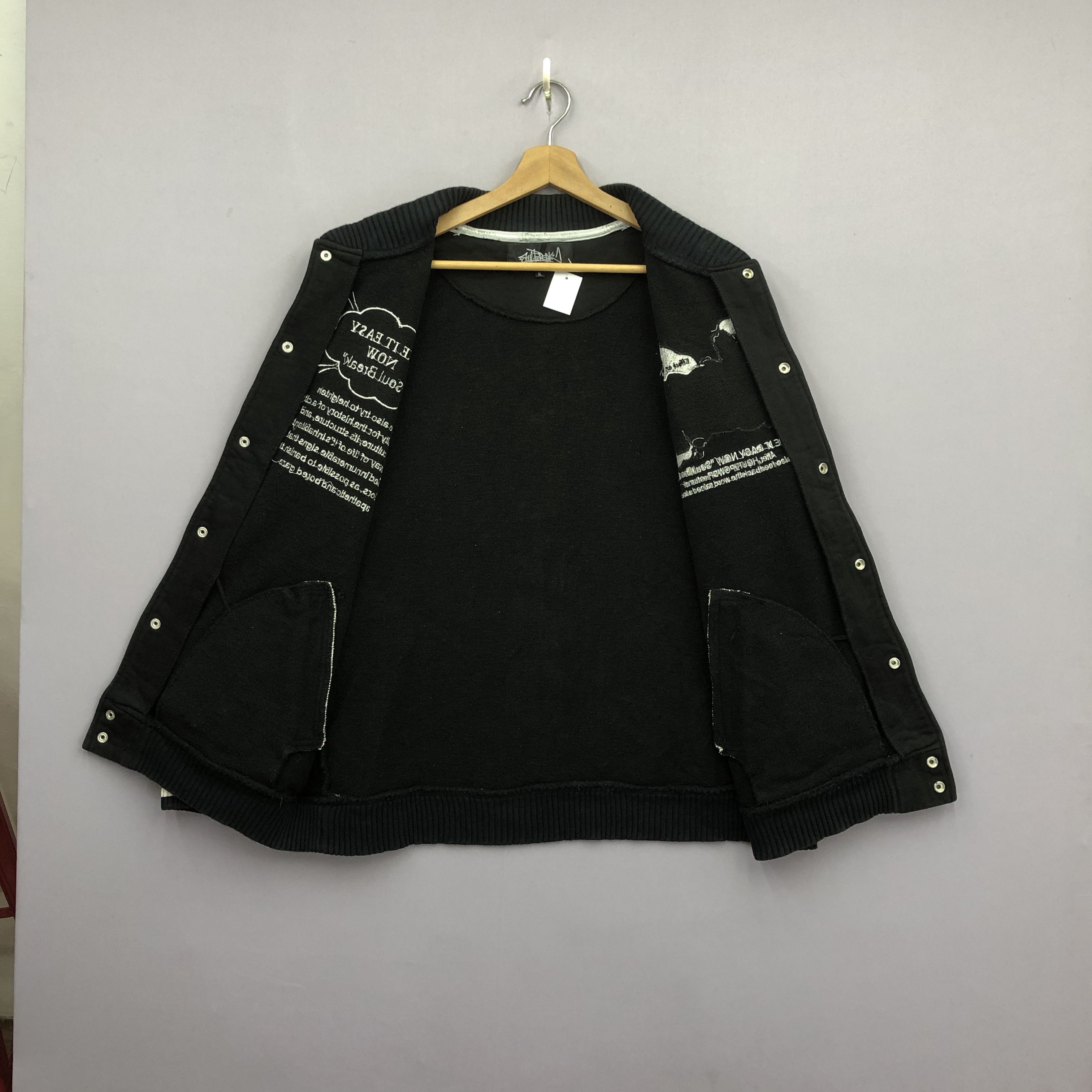 Japanese Brand × Vintage Vintage Y2K Soul Break Baggy Sweater Hip Hop Swag Sweatshirt Size US L / EU 52-54 / 3 - 7 Thumbnail