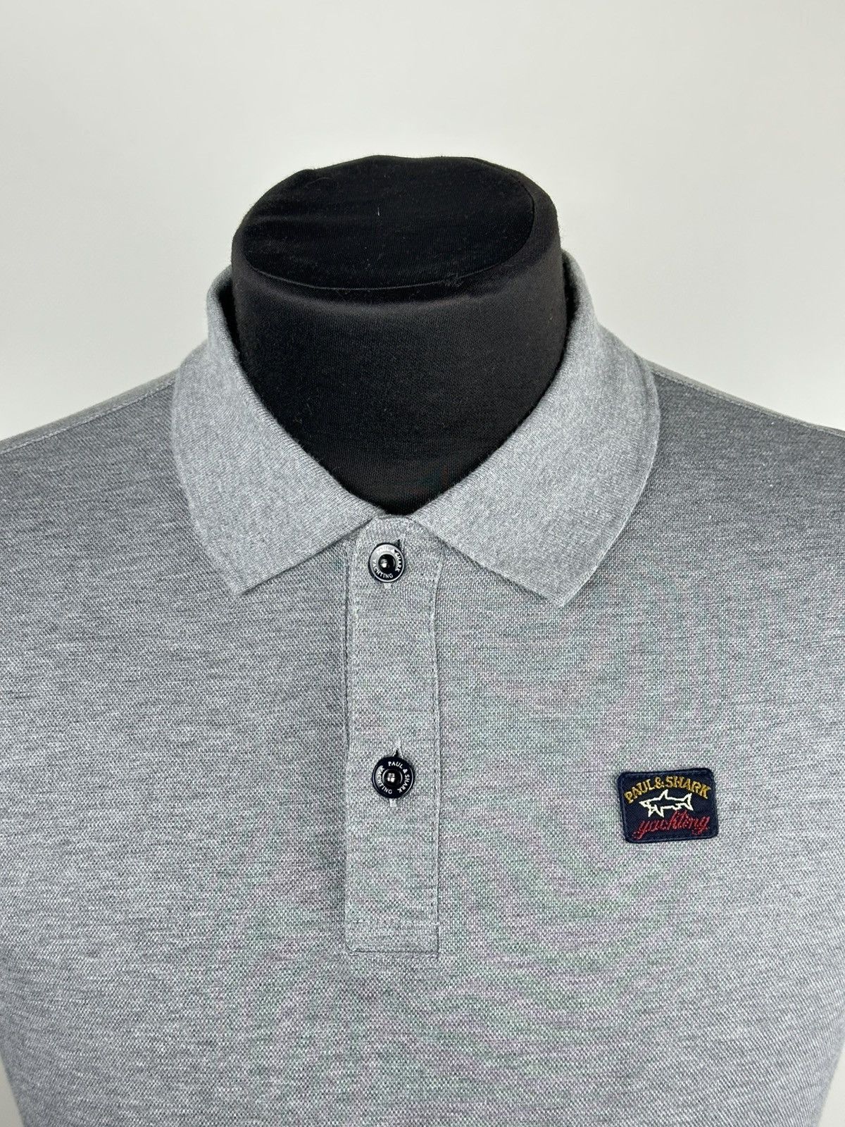 Paul & Shark Paul & Shark Polo T-Shirt Cotton Gray Men's Size S Size US S / EU 44-46 / 1 - 3 Thumbnail