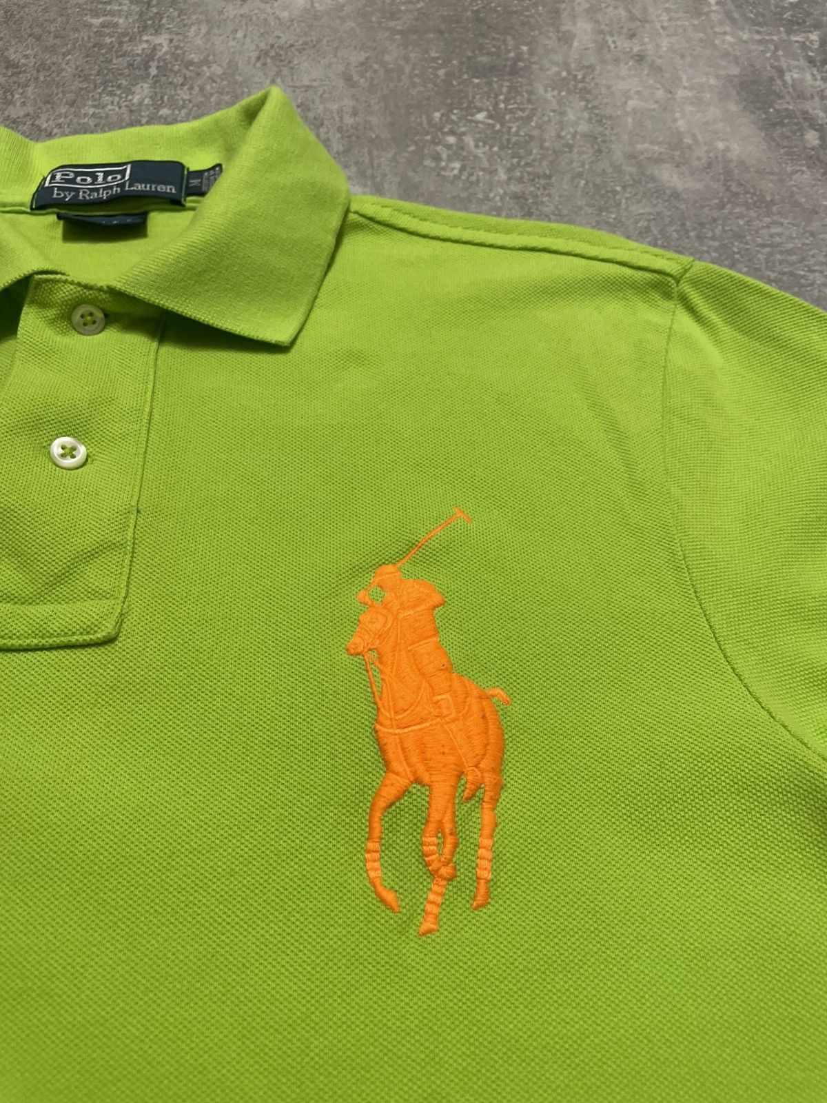 Polo Ralph Lauren Vintage Polo Ralph Lauren Neon Green Big Ponny Logo Size US M / EU 48-50 / 2 - 6 Thumbnail