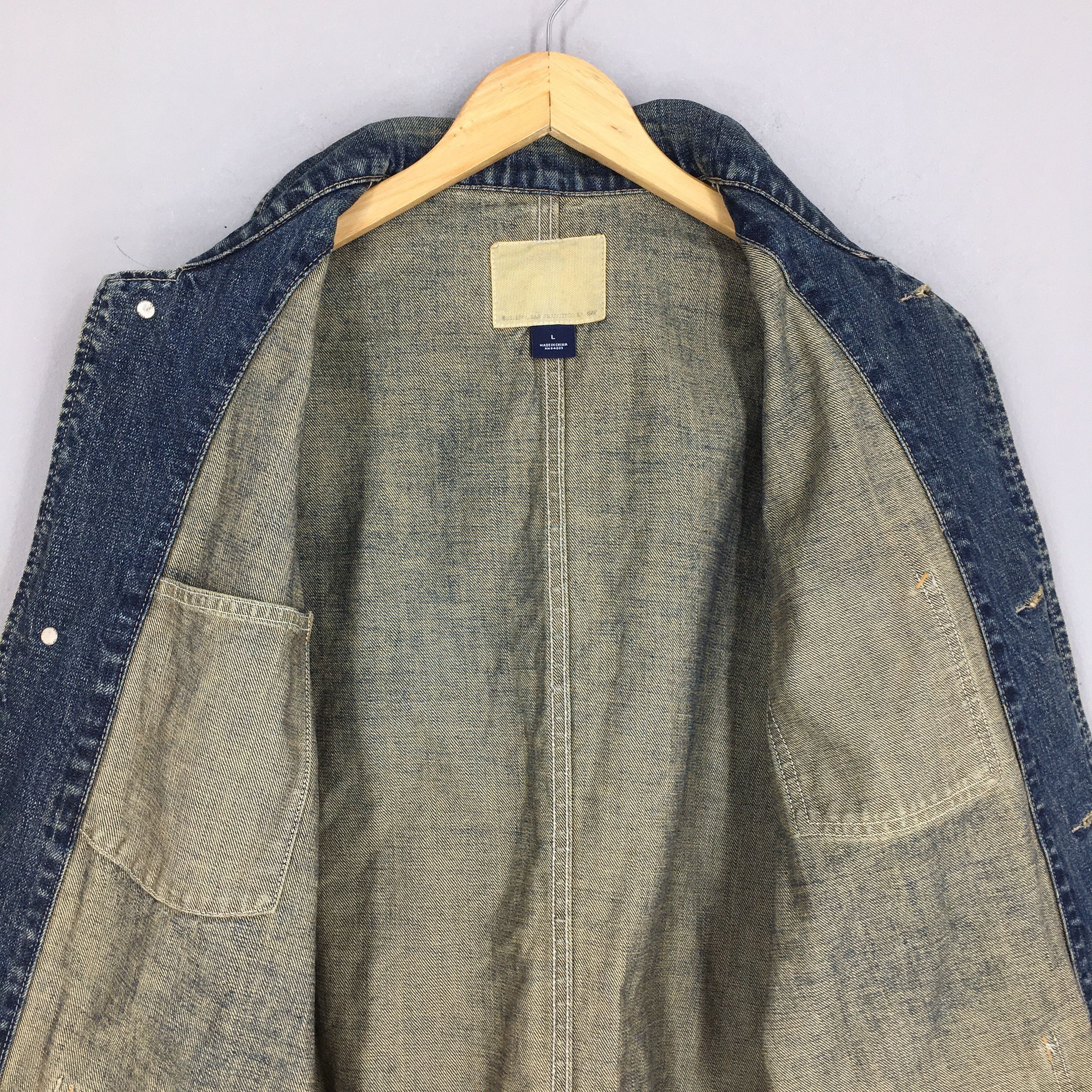 Gap Vintage 90s Gap American Denim Workers Chore Jacket Large Size US L / EU 52-54 / 3 - 6 Thumbnail