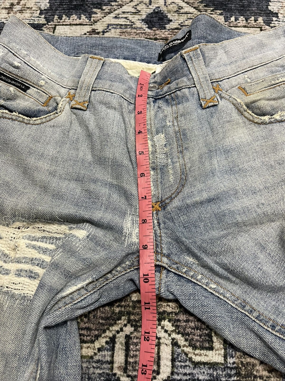 Dolce & Gabbana Vintage Dolce & Gabbana D&G Luxury Designer Metal Logo Denim Size US 34 / EU 50 - 21 Thumbnail