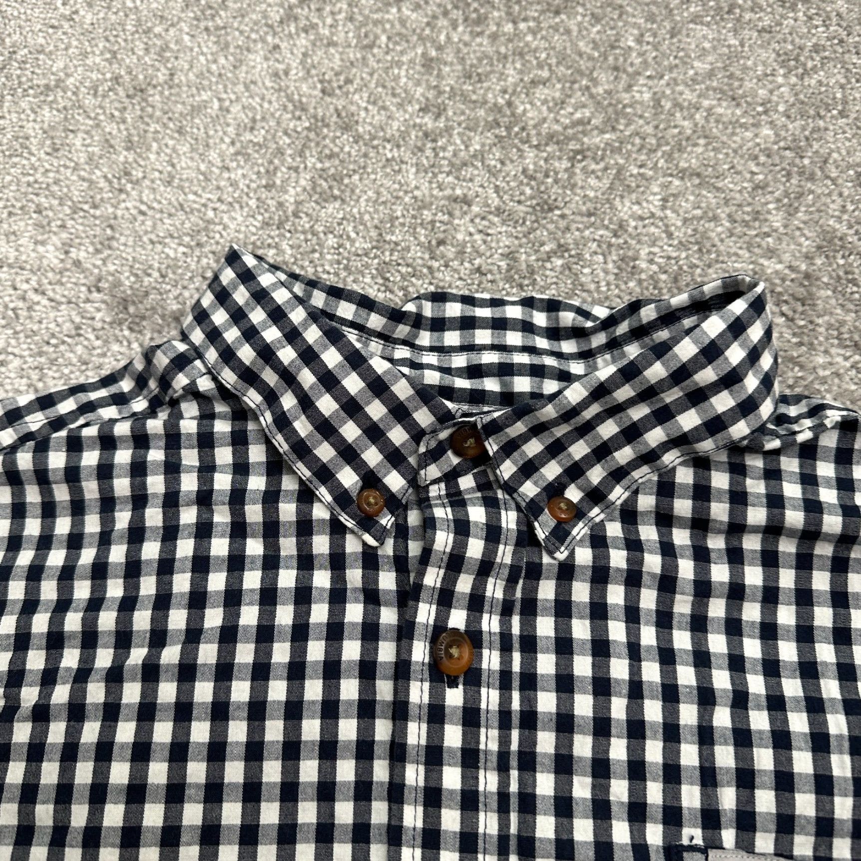 Vintage Columbia Button-Up Shirt Men Medium Blue White Check Cotton Spandex Casual All Seasons Mens Size US M / EU 48-50 / 2 - 3 Thumbnail