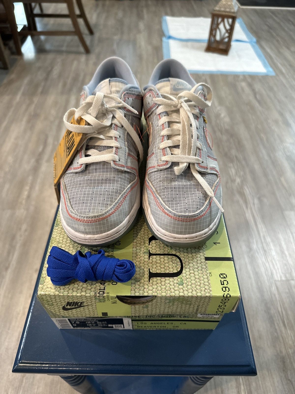 Nike Union LA x Dunk low passport pack - Argon Size US 7.5 / EU 40-41 - 1 Thumbnail