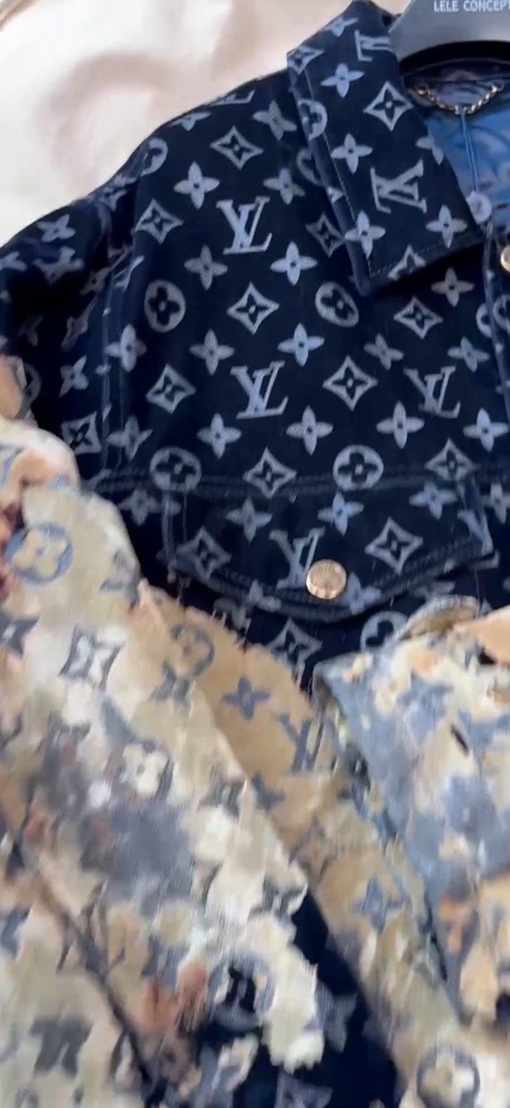 Louis Vuitton LV 24SS Flaming Cloud Colorblocked Denim Jacket 52 Size US L / EU 52-54 / 3 - 8 Thumbnail