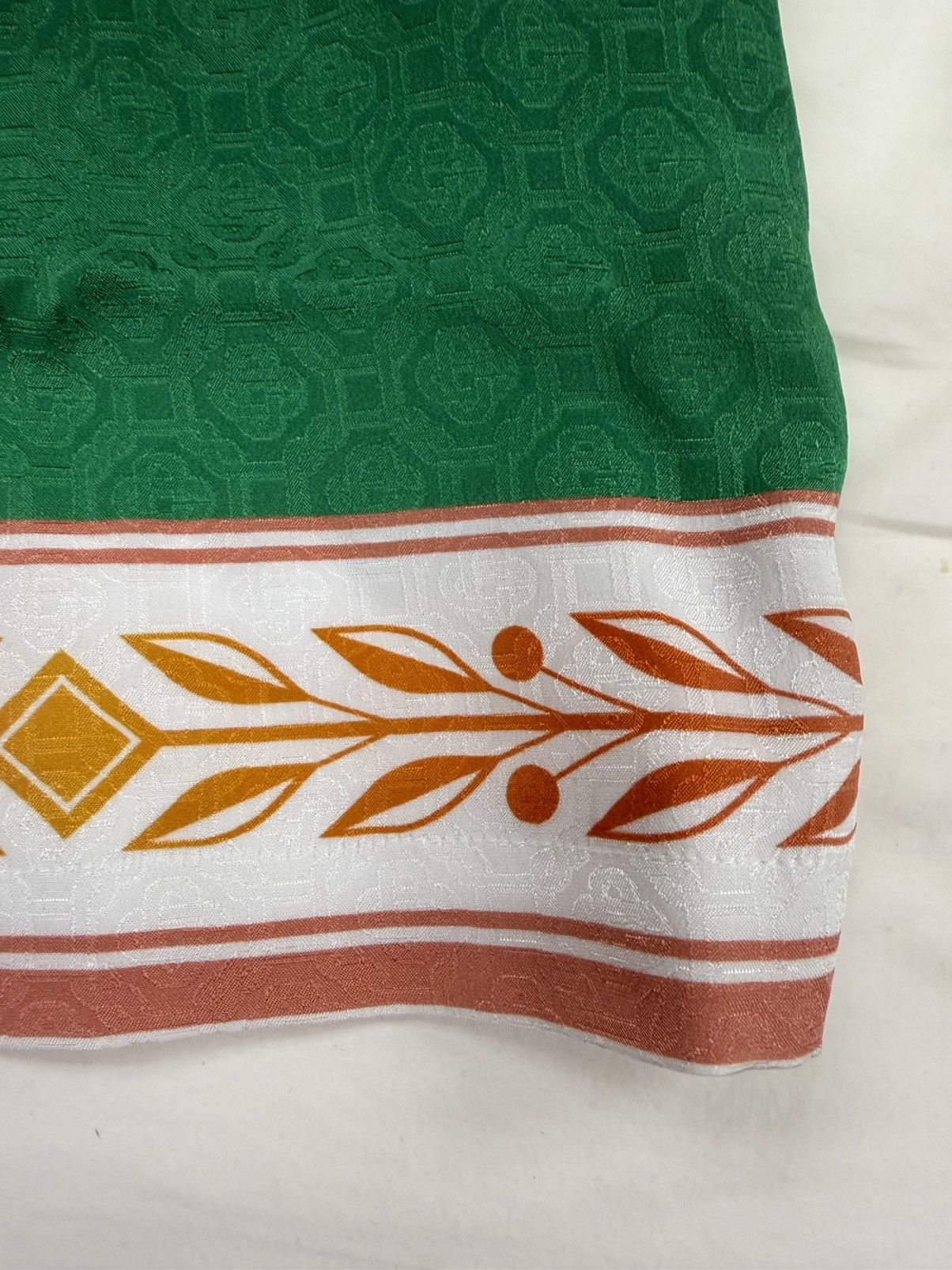 Casablanca Drawstring Silk Shorts Unity Is Power Green Size US 38 / EU 54 - 5 Thumbnail