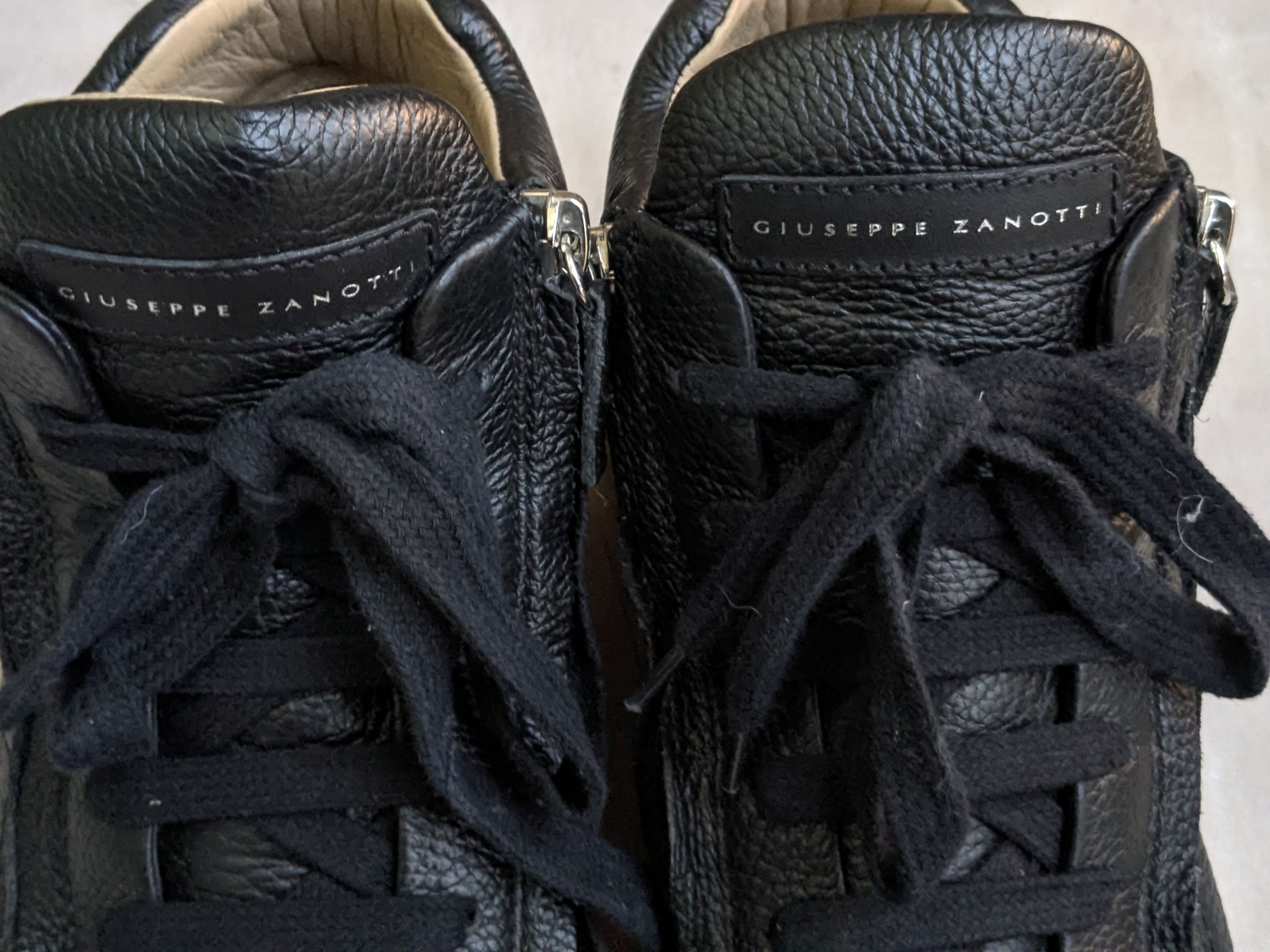 Giuseppe Zanotti Giuseppe Zanotti High Tops Black White 9 42 Leather Size US 9 / EU 42 - 2 Thumbnail