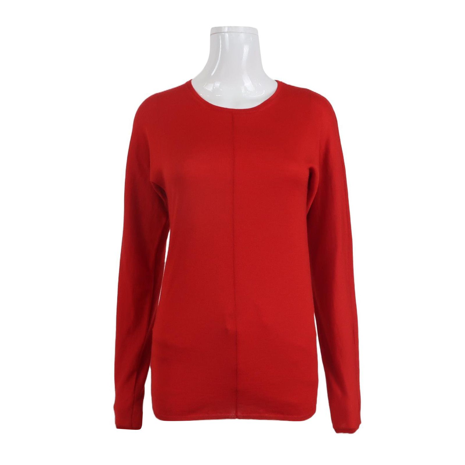 Prada Prada Red Velvet Blend Long Sleeve Knit Top 0089 Size M / US 6-8 / IT 42-44 - 1 Thumbnail