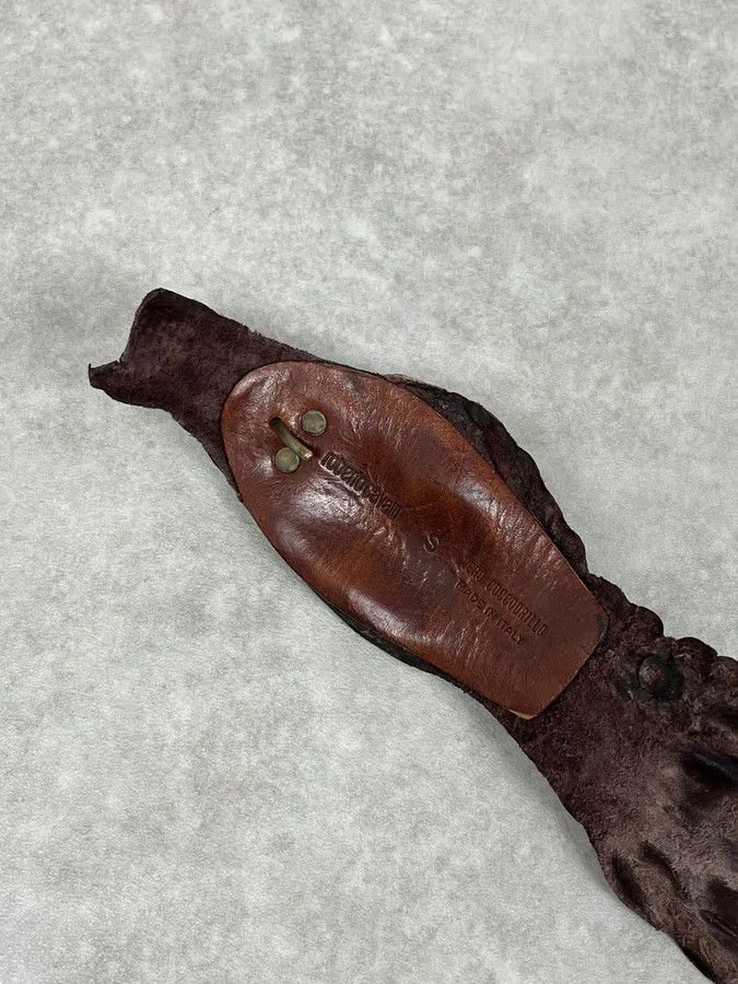 Roberto Cavalli SS2005 Roberto Cavalli Brown Corcodile Leather Belt Size ONE SIZE - 7 Thumbnail