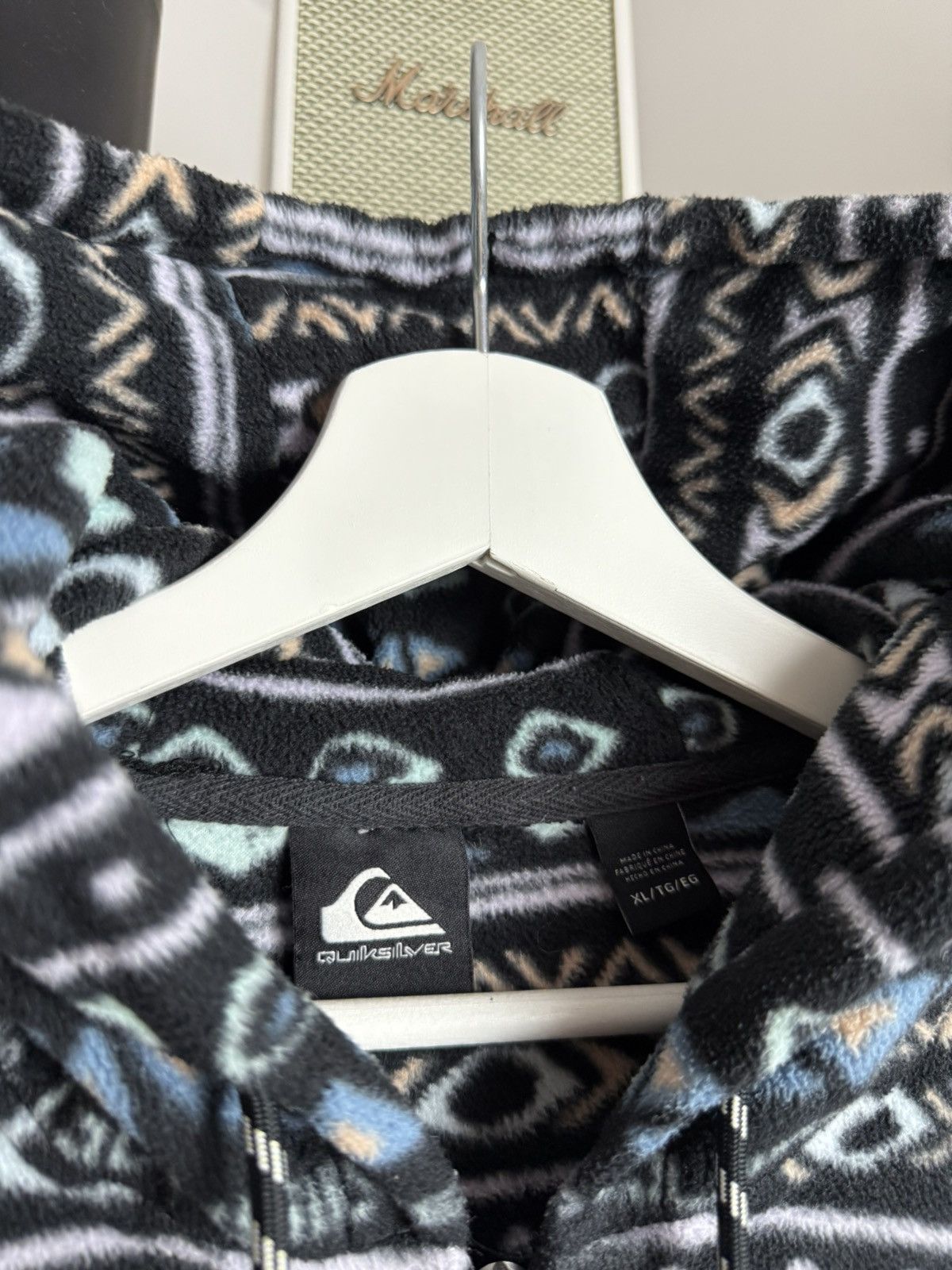 Quiksilver × Vintage VIntage Quiksilver cropped fleece hoodie XL patagonia surf Size US XL / EU 56 / 4 - 7 Thumbnail