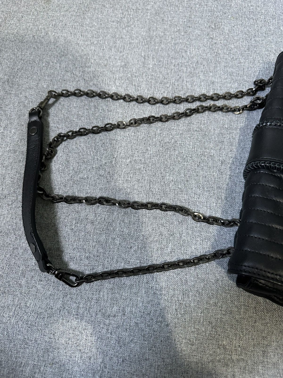 Longchamp Longchamp - Black Amazone Quilted Leather Chain Strap Bag Size ONE SIZE - 14 Thumbnail