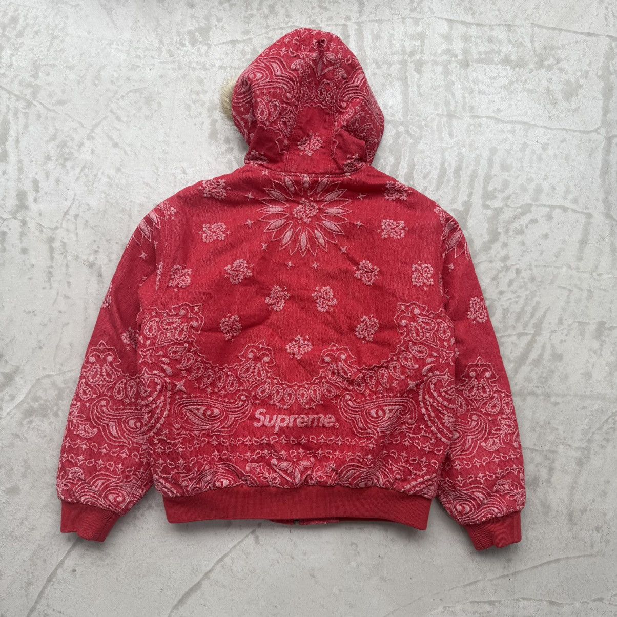Supreme Supreme Bandana Jacquard Denim Hooded Work Jacket Size US M / EU 48-50 / 2 - 2 Thumbnail