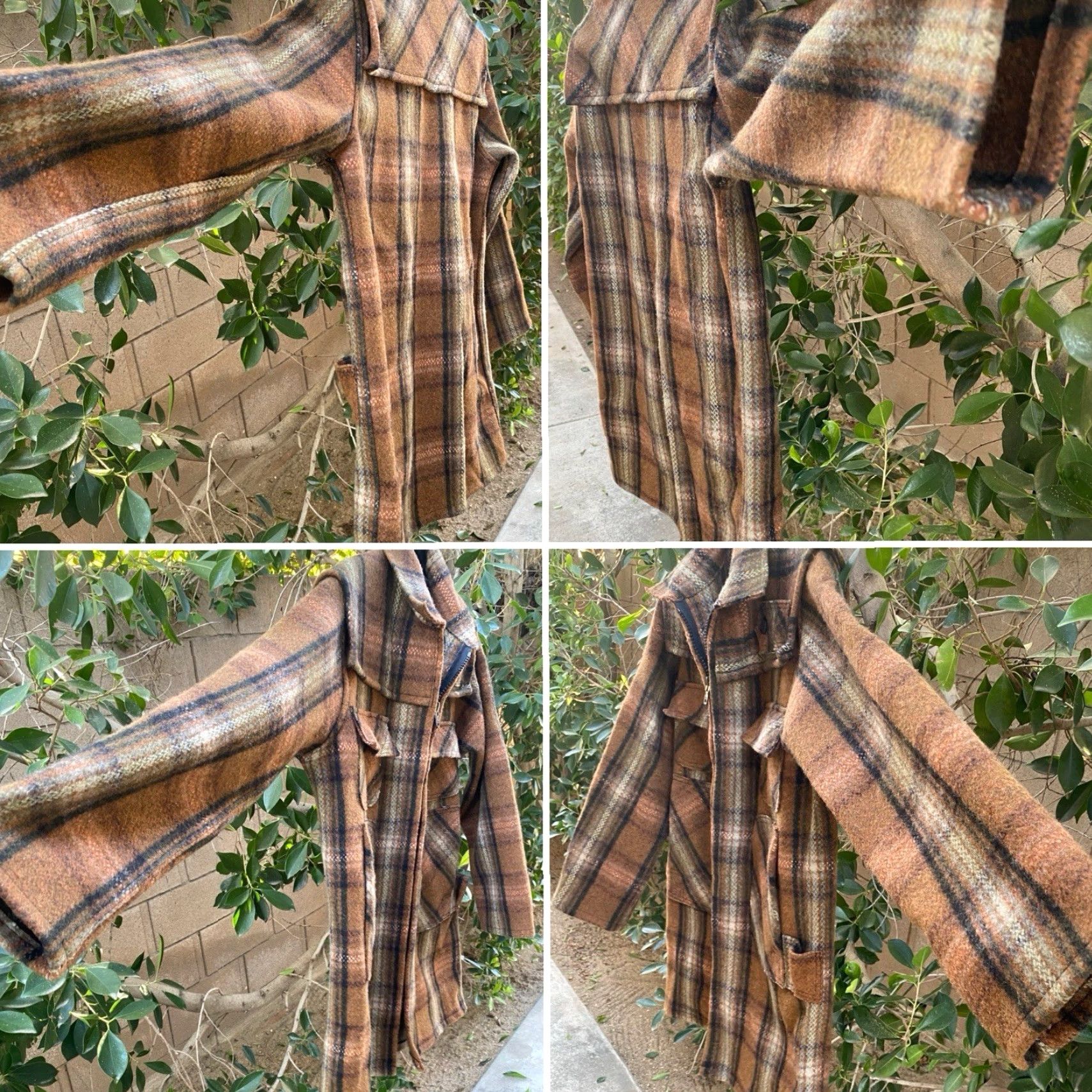 Vintage VINTAGE Norwellan Australian Bluey Wool Waterproof Jacket Plaid Bush Coat Work Size US M / EU 48-50 / 2 - 5 Thumbnail