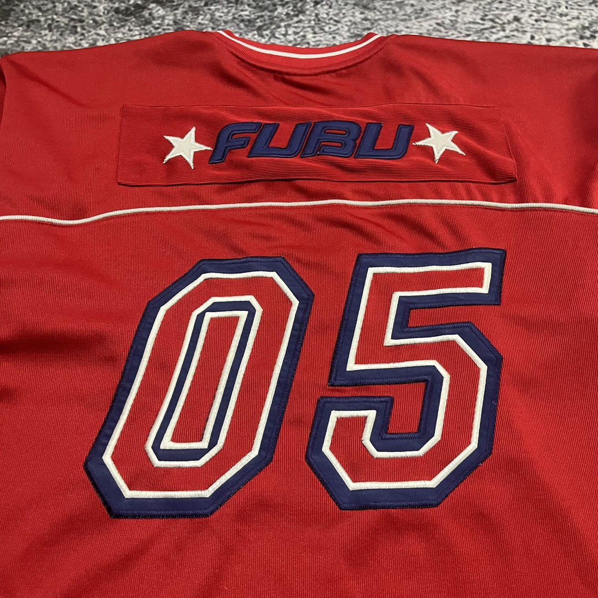 Fubu Vintage Y2K FUBU 05 Jersey Hip-Hop Skater Red Blue Large Size US L / EU 52-54 / 3 - 11 Thumbnail