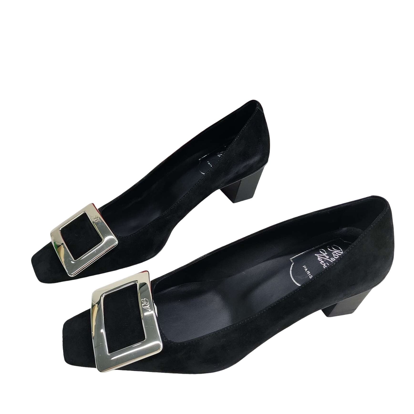 Roger Vivier Roger Vivier Suede Buckle Pumps Size 35 Size US 5 / IT 35 - 1 Thumbnail