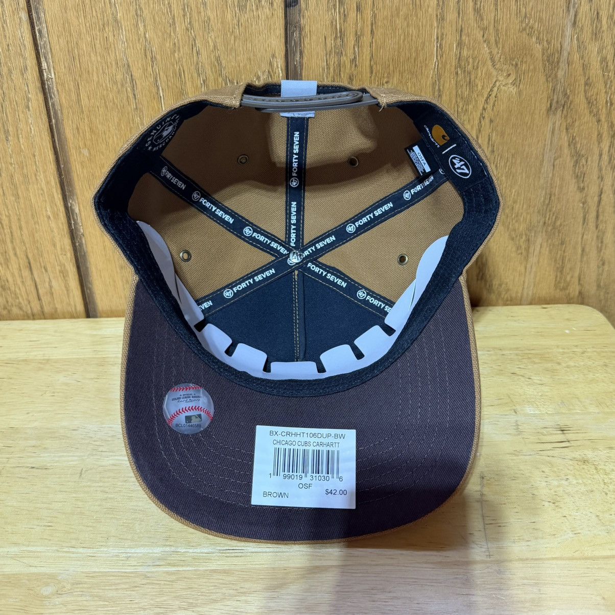 47 Brand × Carhartt Chicago Cubs Carhartt x '47 Hitch Snapback Hat Logo MLB NEW Size ONE SIZE - 7 Thumbnail