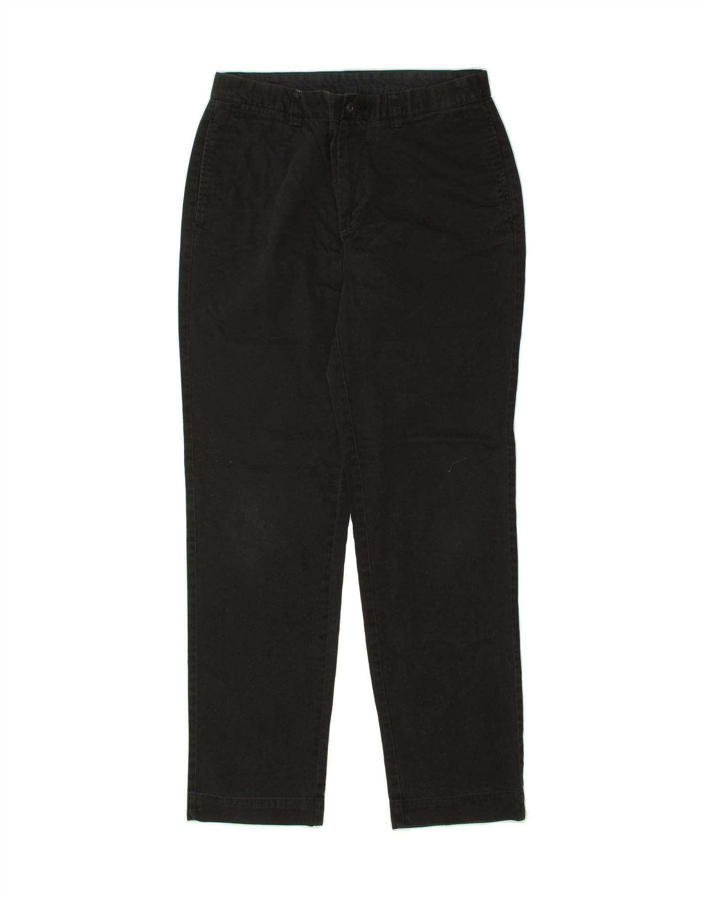 Polo Ralph Lauren Womens Tapered Chino Trousers W33 L34 Black Cotton Size 24" / US 00 / IT 34 - 1 Thumbnail
