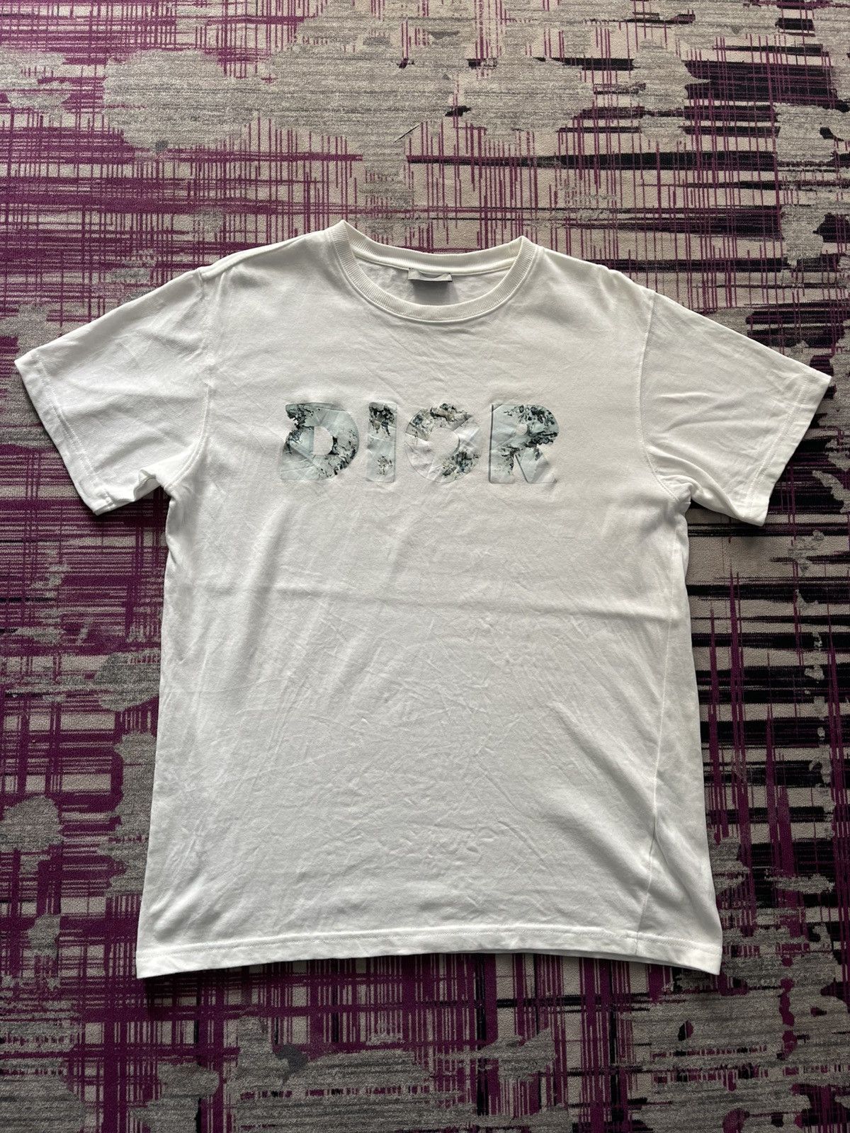 Dior DIOR WHITE FLORAL SPELL OUT VERY RARE Size US S / EU 44-46 / 1 - 1 Thumbnail