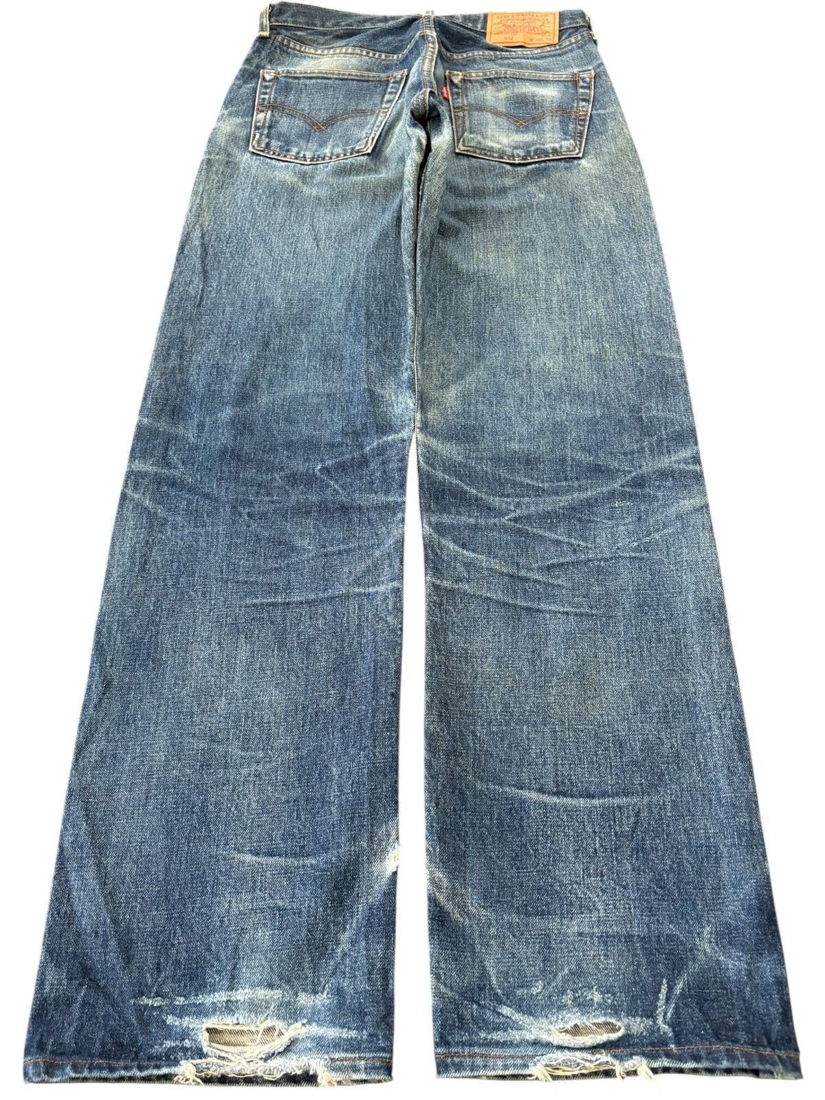 Levi's Vintage 80s Levi’s 502 Big E Selvedge Talon Baggy Jeans Size US 30 / EU 46 - 3 Thumbnail