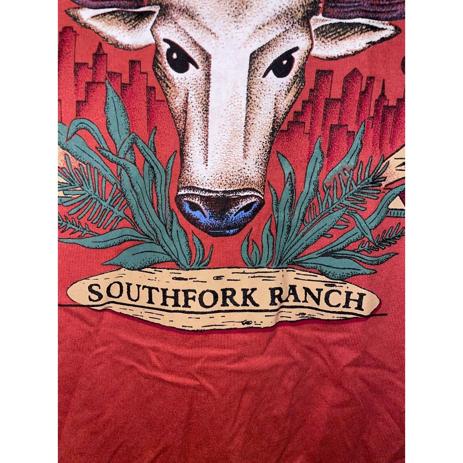 Jerzees Vintage Texas Shirt Southfork Ranch Tee Movie VTG 90s Large Size US L / EU 52-54 / 3 - 5 Thumbnail
