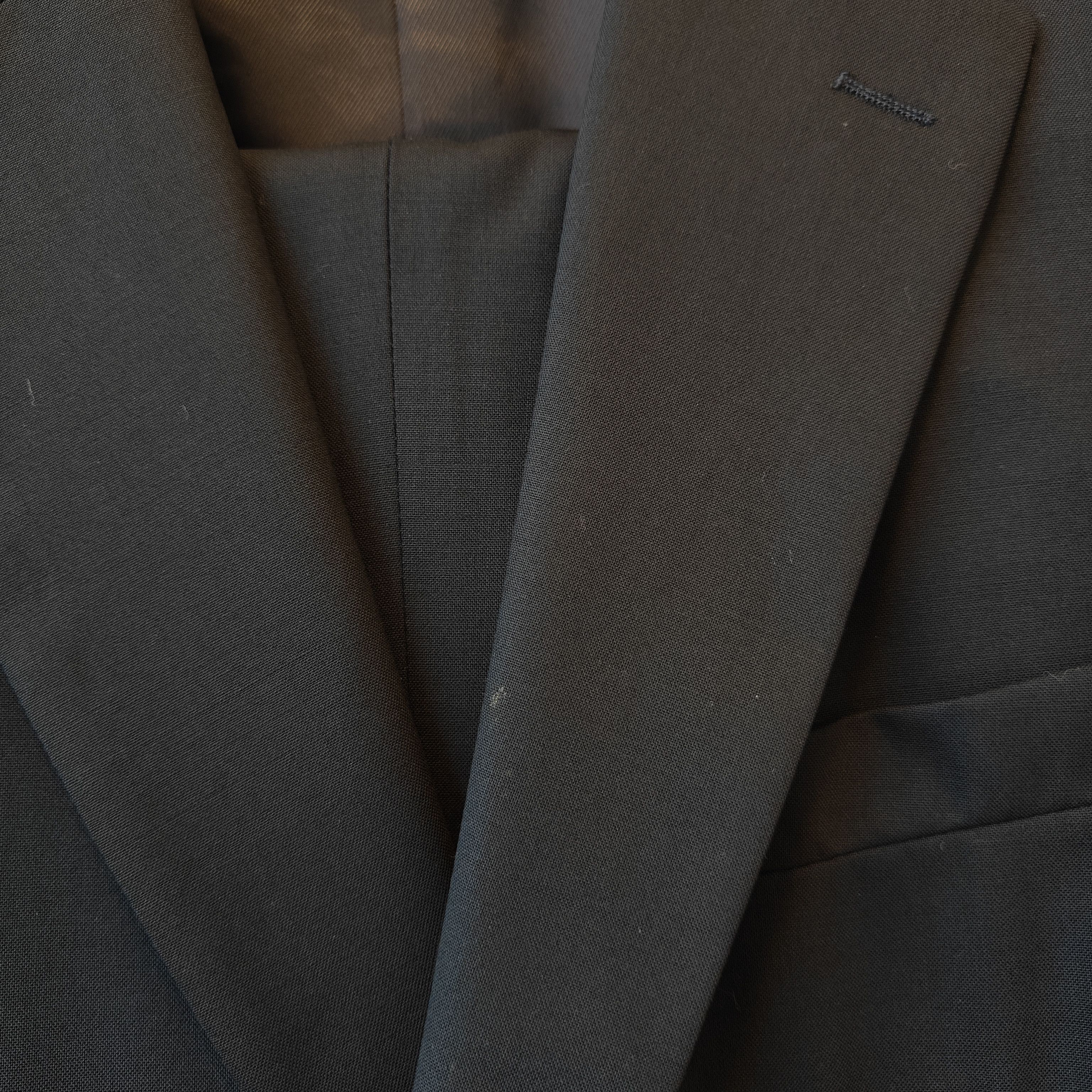 Banana Republic 2000s wool navy suit full set $800 Size 38R - 4 Thumbnail