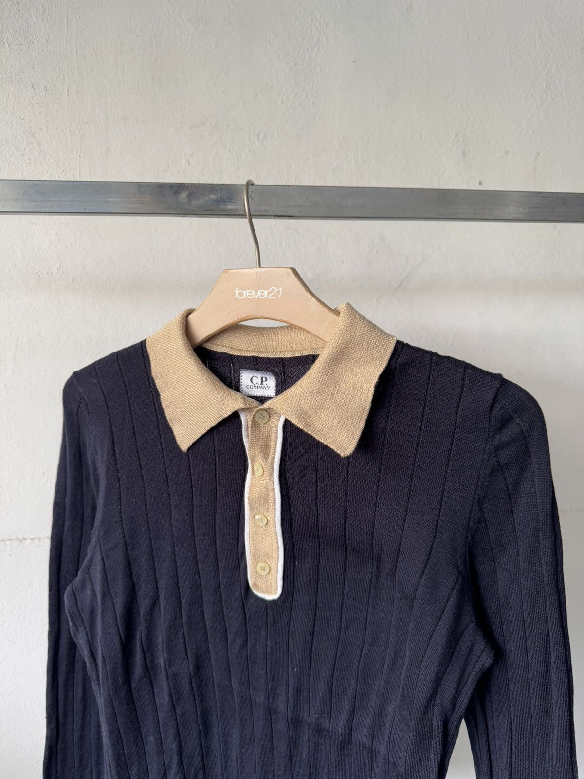 C.P. Company Vintage CP Company Knitted Button Collar Shirt Size US M / EU 48-50 / 2 - 1 Thumbnail