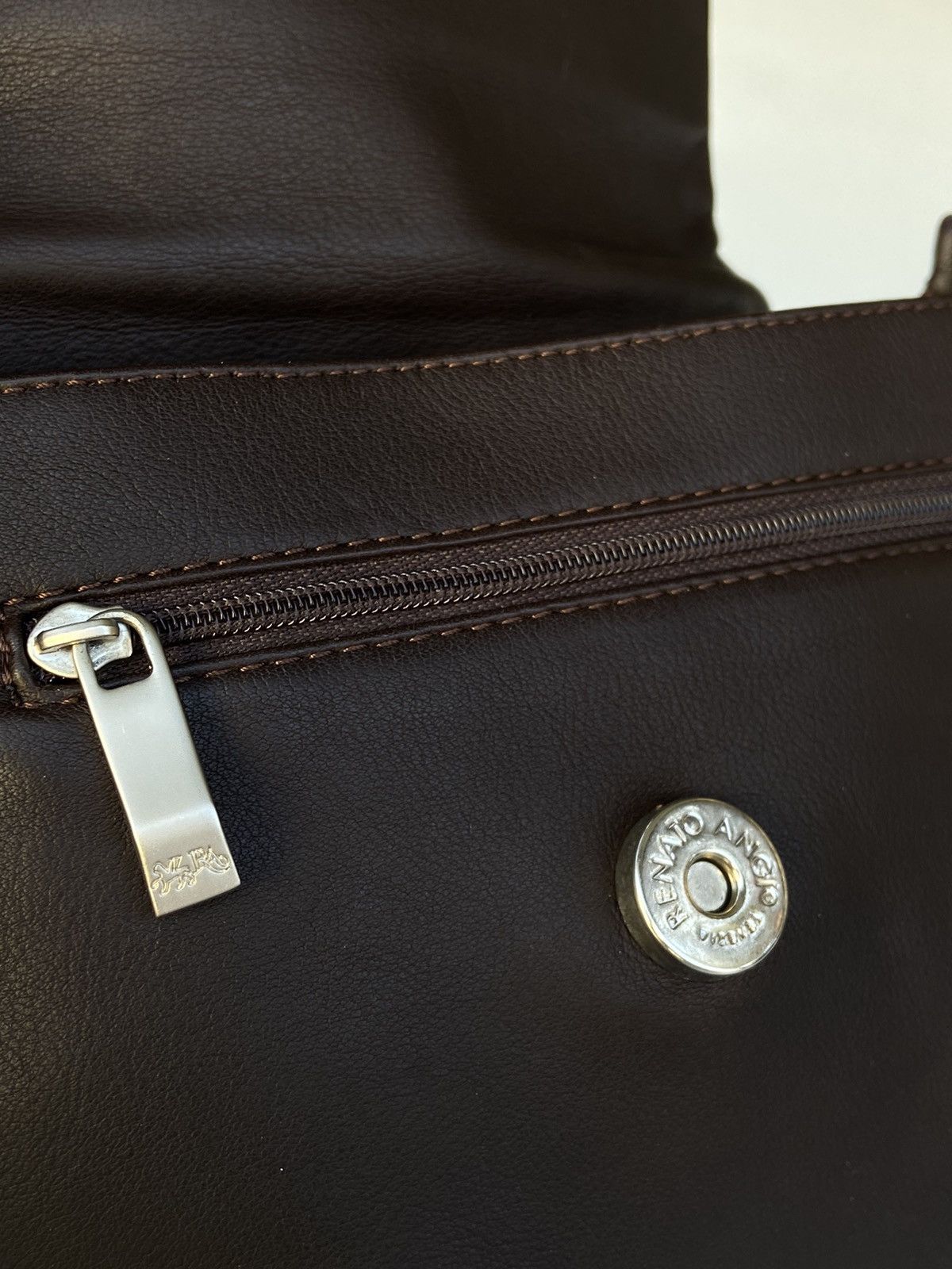 Designer RENATO ANGI FULL LEATHER SLING BAG Size ONE SIZE - 11 Thumbnail