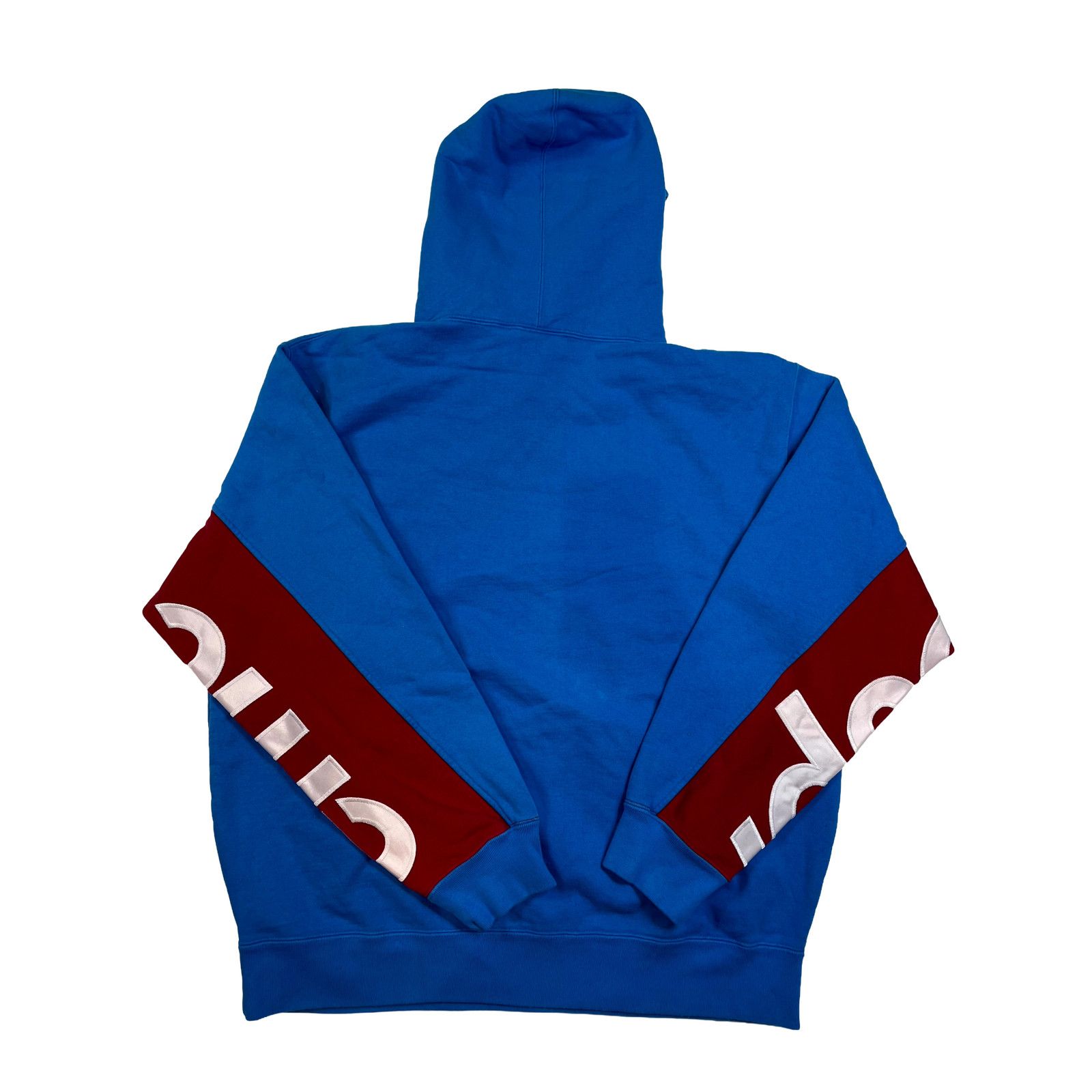 Supreme Supreme Sleeve Logo Blue & Red Hoodie Size US L / EU 52-54 / 3 - 2 Thumbnail
