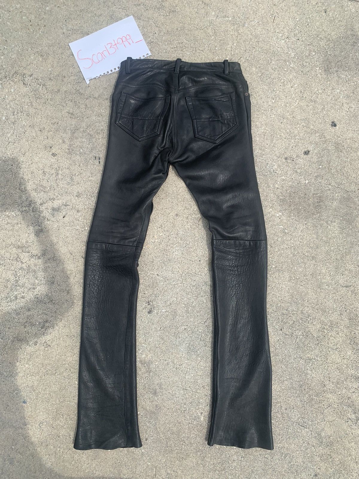 Rick Owens Rick Owens leather pants FW05 Size US 30 / EU 46 - 4 Thumbnail