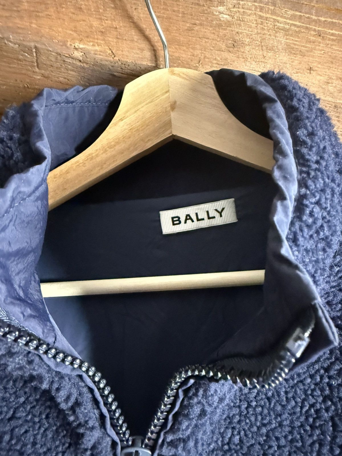 Bally Bally Sherpa Fleece Jacket Navy Size M-L Size US M / EU 48-50 / 2 - 2 Thumbnail