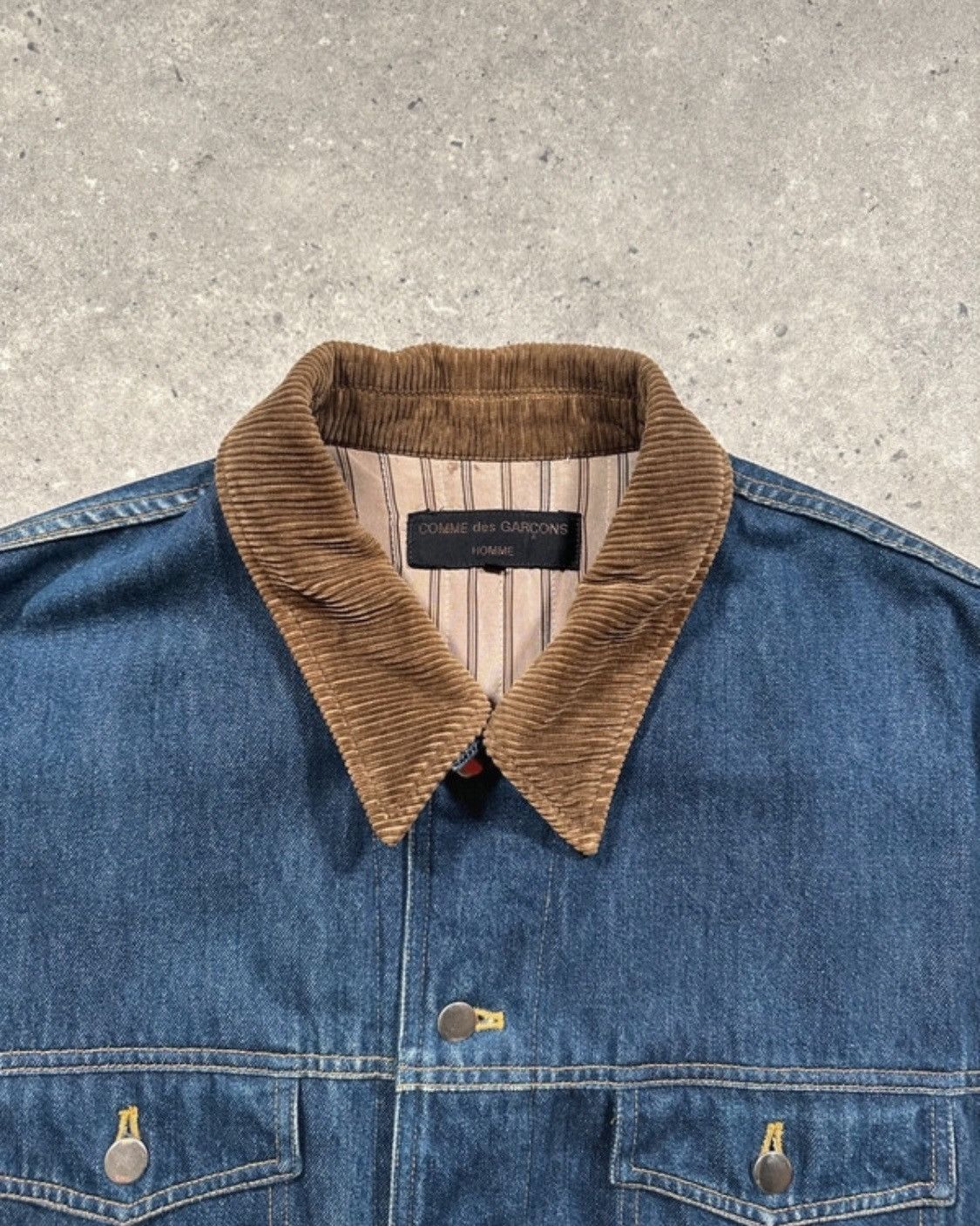 Comme des Garcons × Comme des Garcons Homme × Comme des Garcons Homme Plus RARE CDG DENIM JACKET FIT L Size US M / EU 48-50 / 2 - 4 Thumbnail