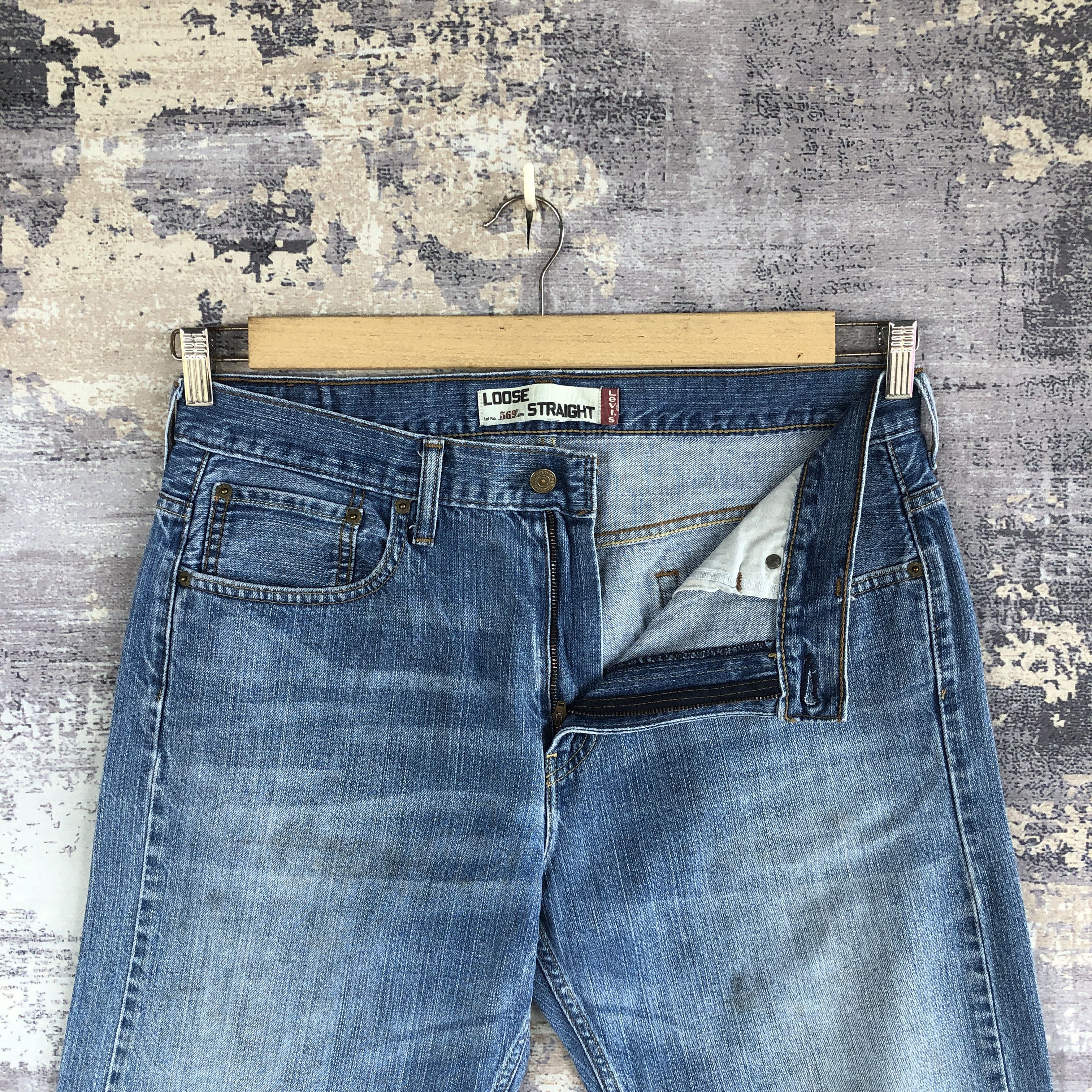 Levi's Vintage Levis 569 Baggy Jeans Levi's Faded Light Wash Denim Size US 34 / EU 50 - 6 Thumbnail
