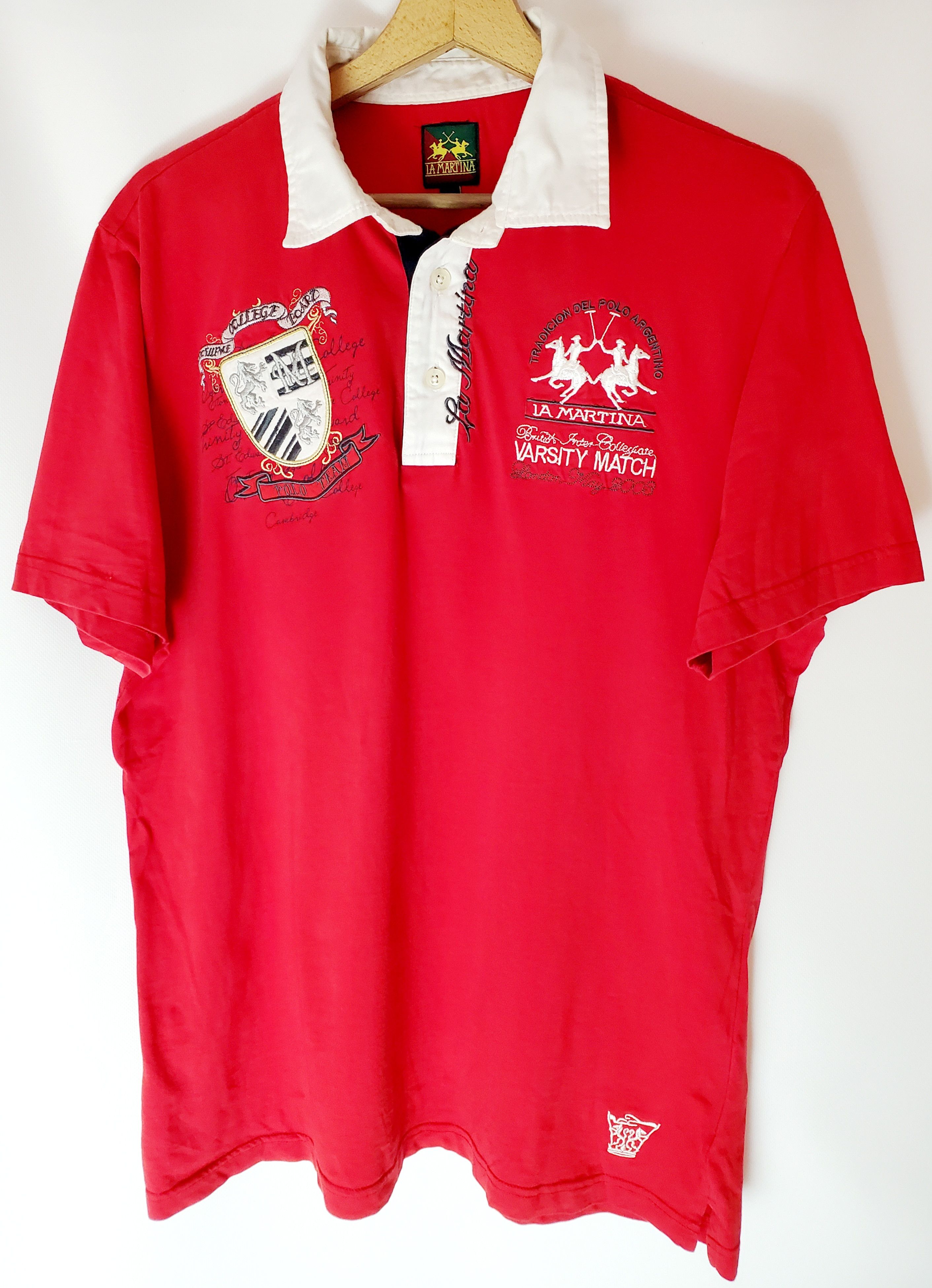 Japanese Brand × La Martina × Vintage LA Martina polo Argentino varsity match London Tshirt Xl Size US XL / EU 56 / 4 - 1 Thumbnail