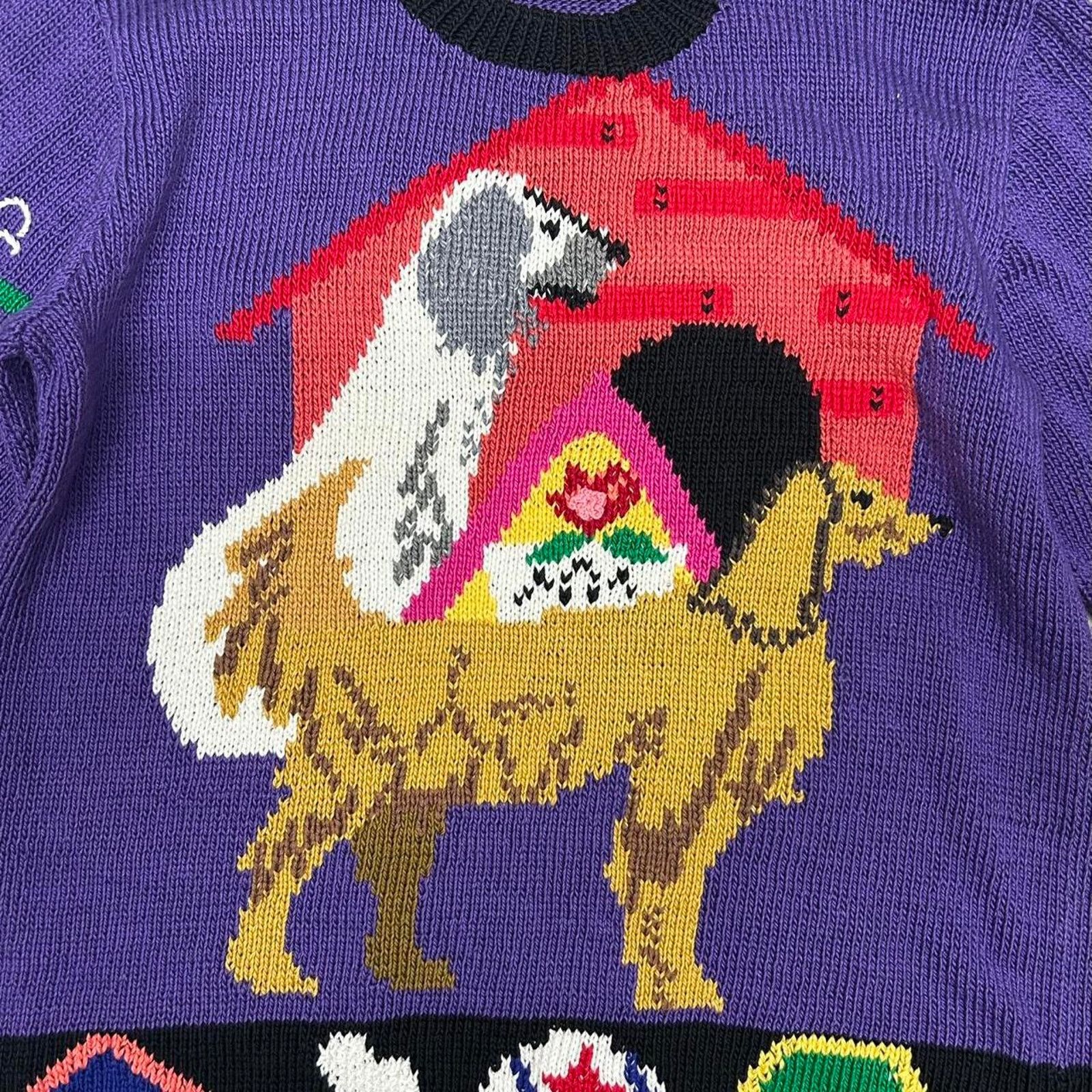 Other VTG 90s Berek hand knitted dog sweater Size L / US 10 / IT 46 - 4 Thumbnail